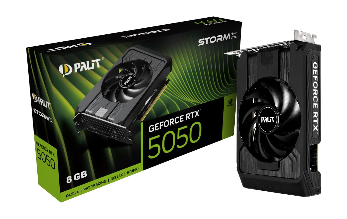 PALIT GeForce RTX 5050 StormX 8GB GDDR6 Grafikkarte HDMI/DP