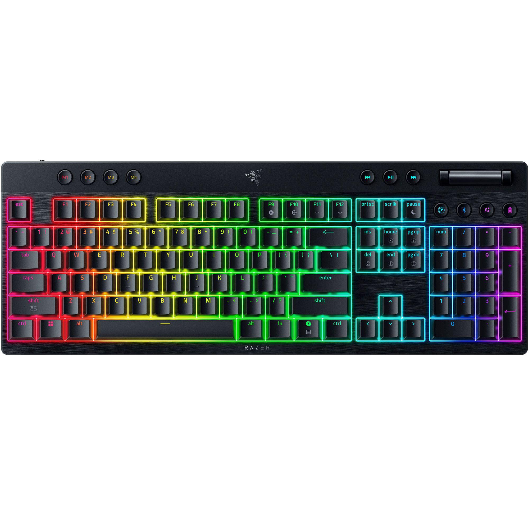 Razer Blackwidow V4 Low Profile Orange Switches Kabellose, Flache mechanische Gaming-Tastatur - Image 3
