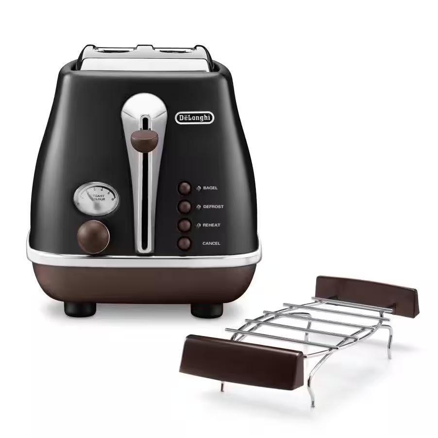 Delonghi Ctov 2103.Bk Icona Vintage Toaster Schwarz