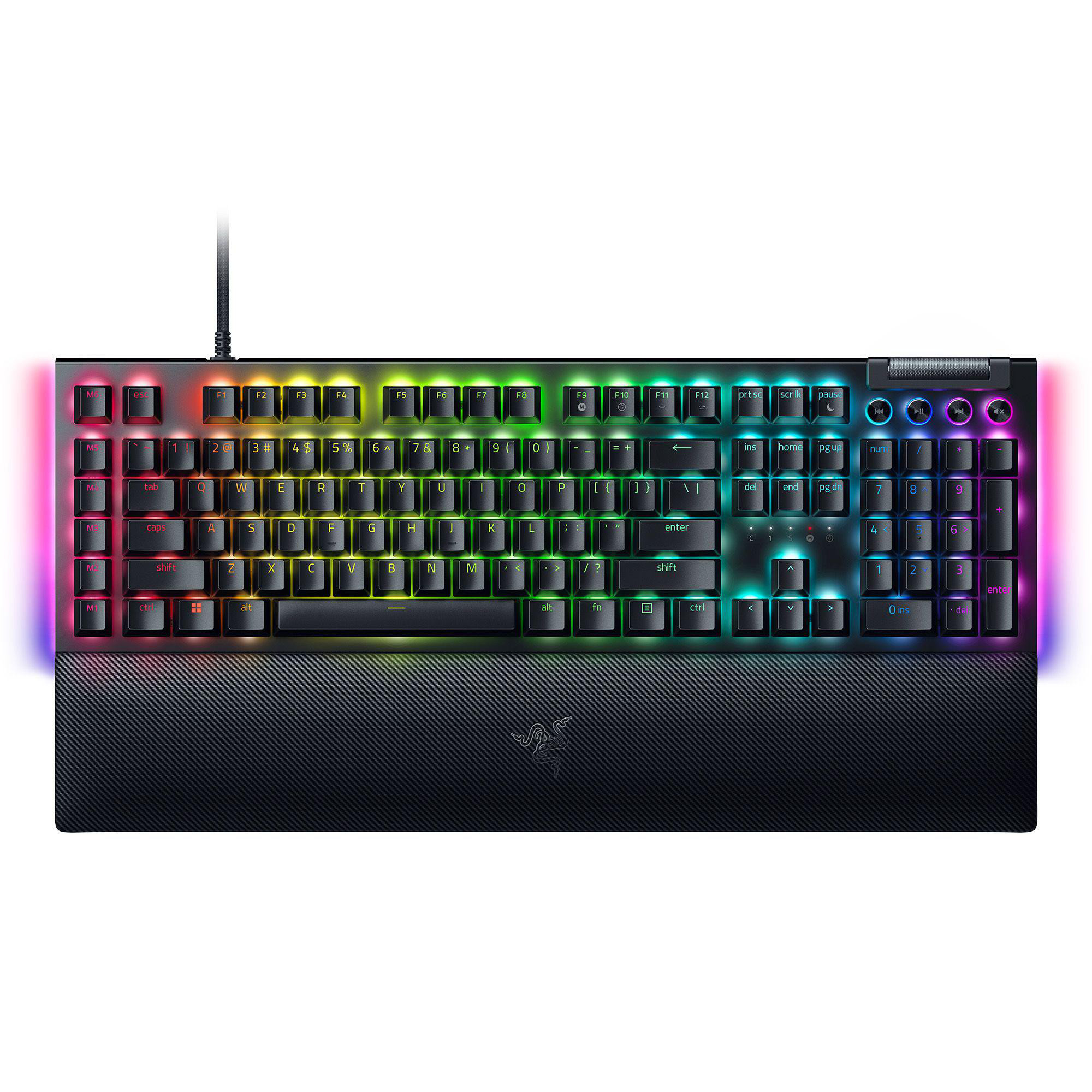 Razer BlackWidow V4 - Mechanische Gaming-Tastatur Chroma RGB (Mechanische Yellow Switches, 6 eigene Makro-Tasten, Doubleshot-ABS-Tastenkappen) QWERTZ DE-Layout | Schwarz - Image 6
