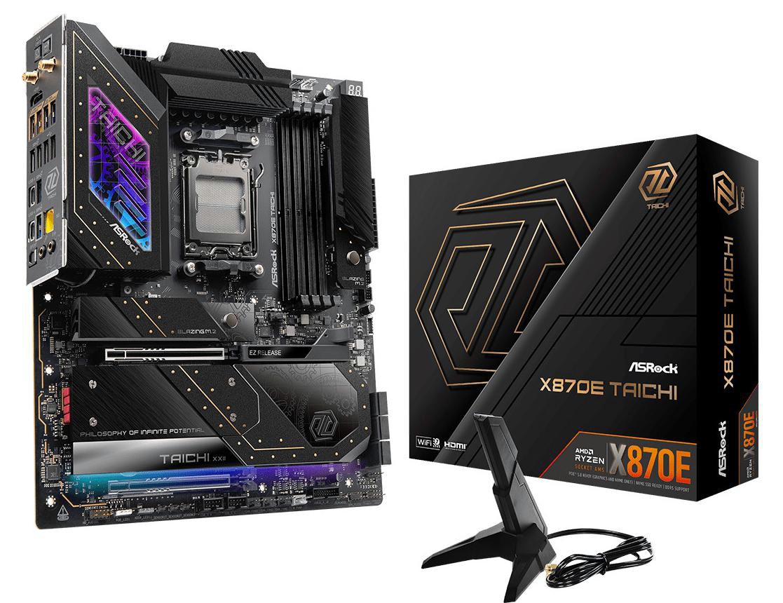 Asrock X870e Taichi E-Atx Mainboard - Sockel Am5 90-Mxbp90-A0uayz - Bild 4