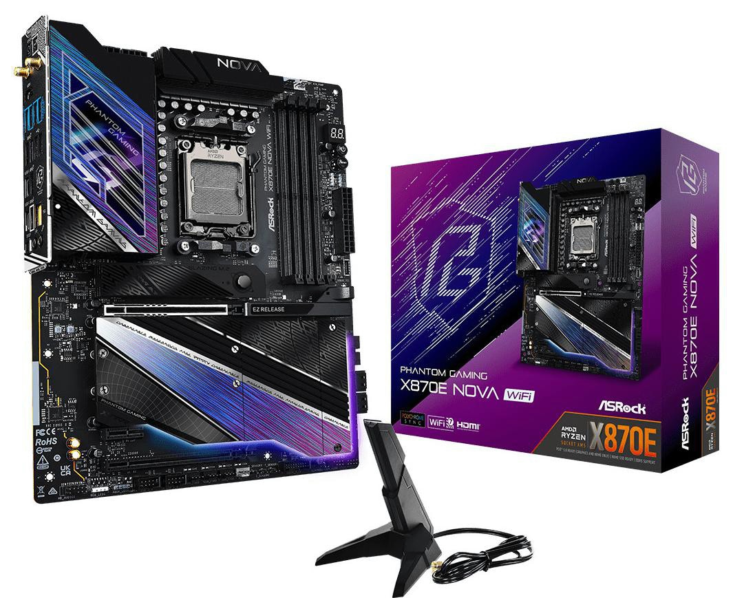 AsRock Phantom Gaming X870E Nova WiFi (AM5, AMD X870E, ATX), Mainboard - Bild 3