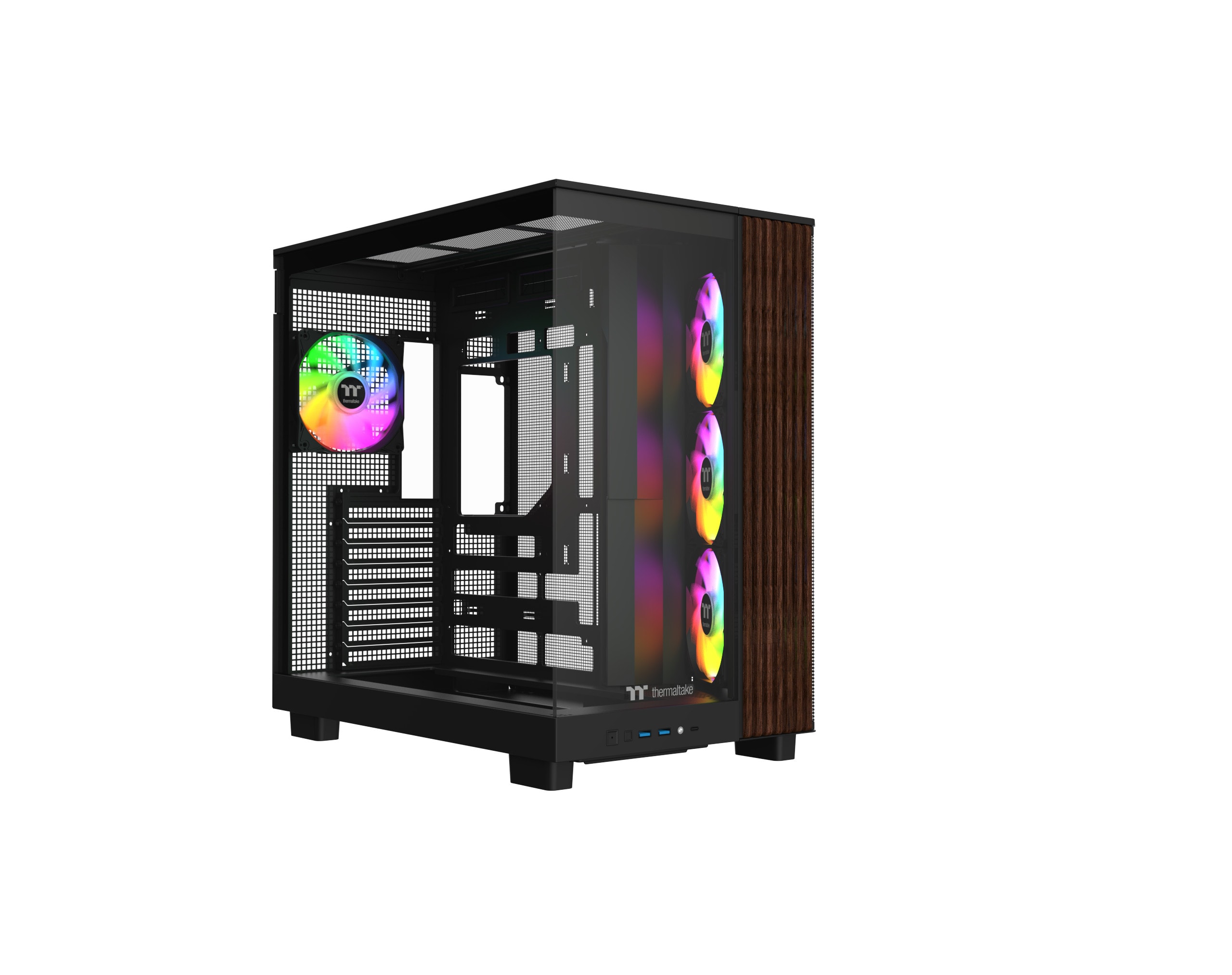 Thermaltake View 380 Xl Gaming Pc Gehäuse Midi-Tower Black Seitenfenster Ca-11E-00M1wn-Ws - Bild 3
