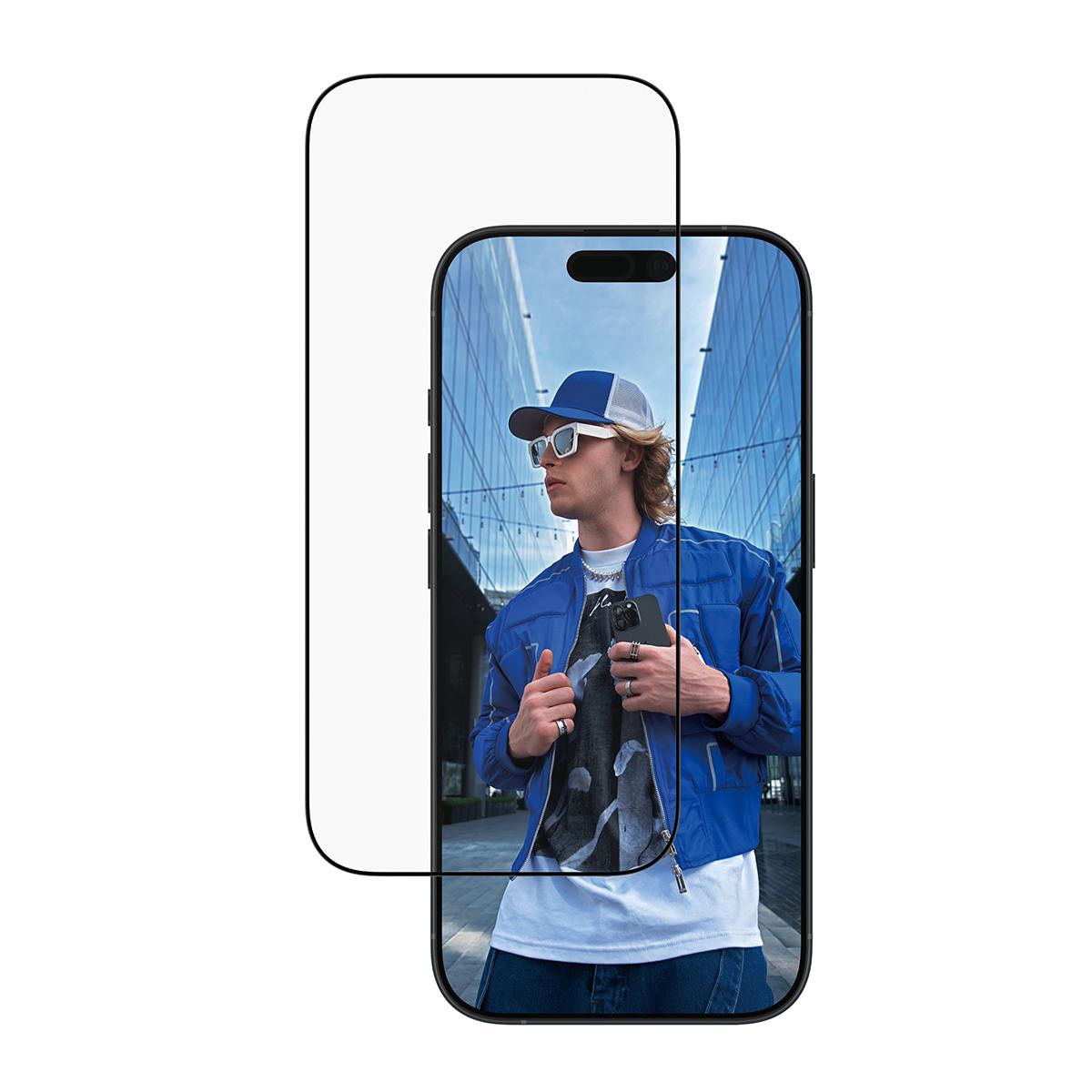 PanzerGlass® Displayschutz iPhone 17; iPhone 16 Pro; Ultra-Wide Fit m. EasyAligner
