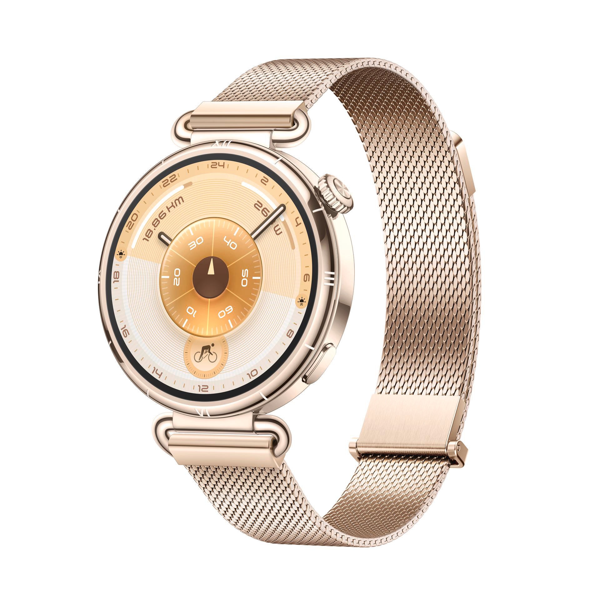 Huawei Watch Gt6 41 Mm Mit Goldfarbenem Milanaise-Armband - Image 9