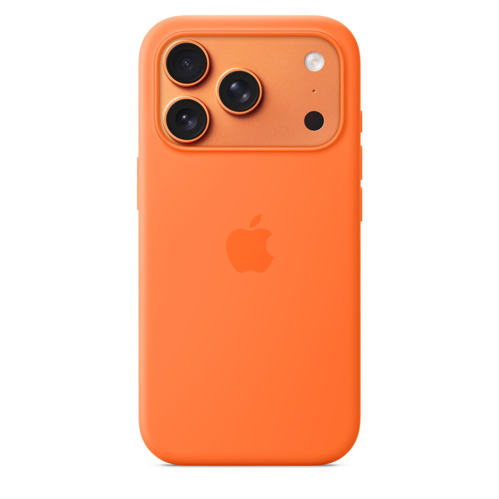 Apple Silikon Case mit MagSafe Handy-Cover für Apple iPhone 17 Pro orange - Büroshop24 - Image 6