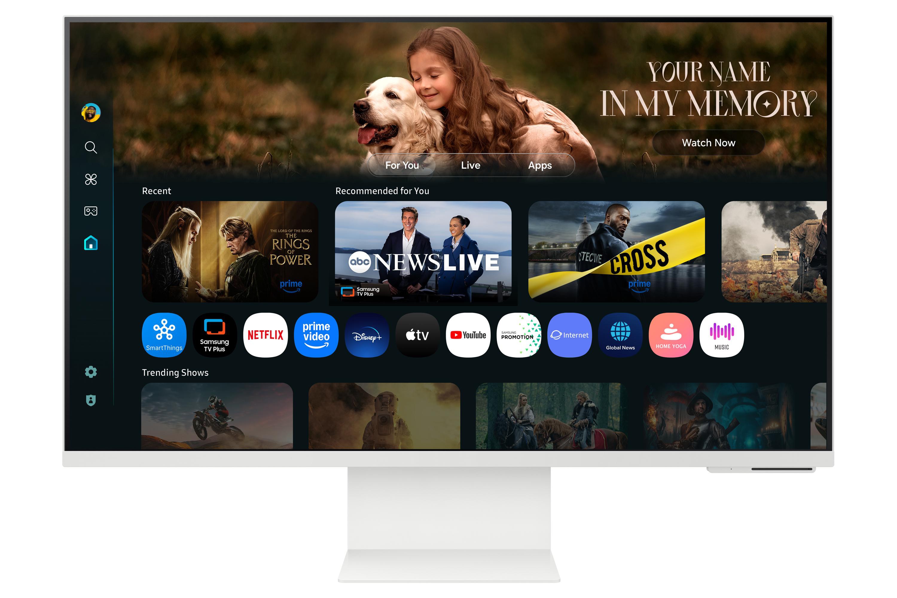 Samsung Smart M8 M80f Ls32fm801uuxen Zoll 4K (Uhd) Va Led 16:9 60 Hz Monitor Größe 32 Weiß