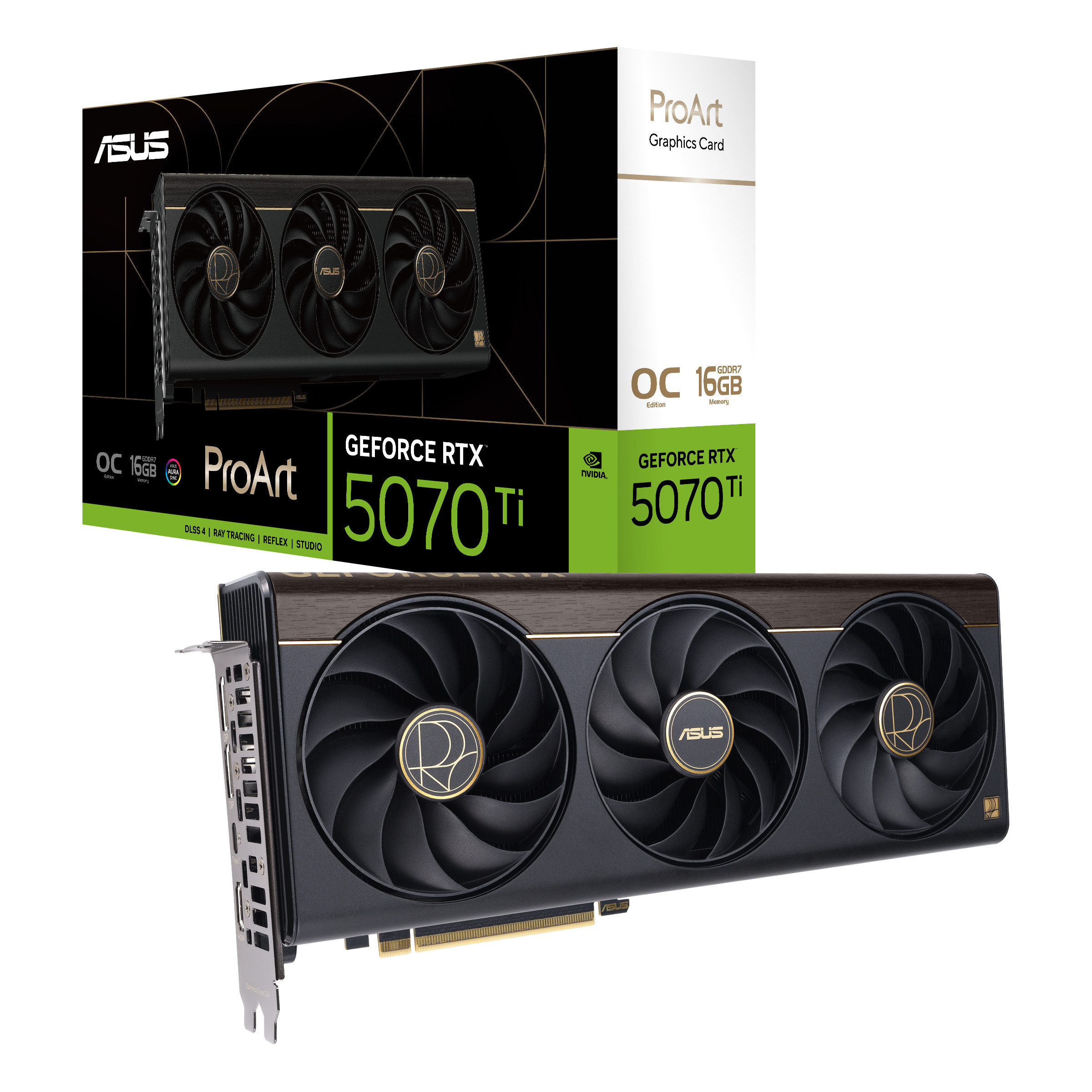 ASUS PROART GeForce RTX 5070 TI Content Creation 16GB PROART-RTX5070TI-O16G DDR7 Grafikkarte DP/HDMI