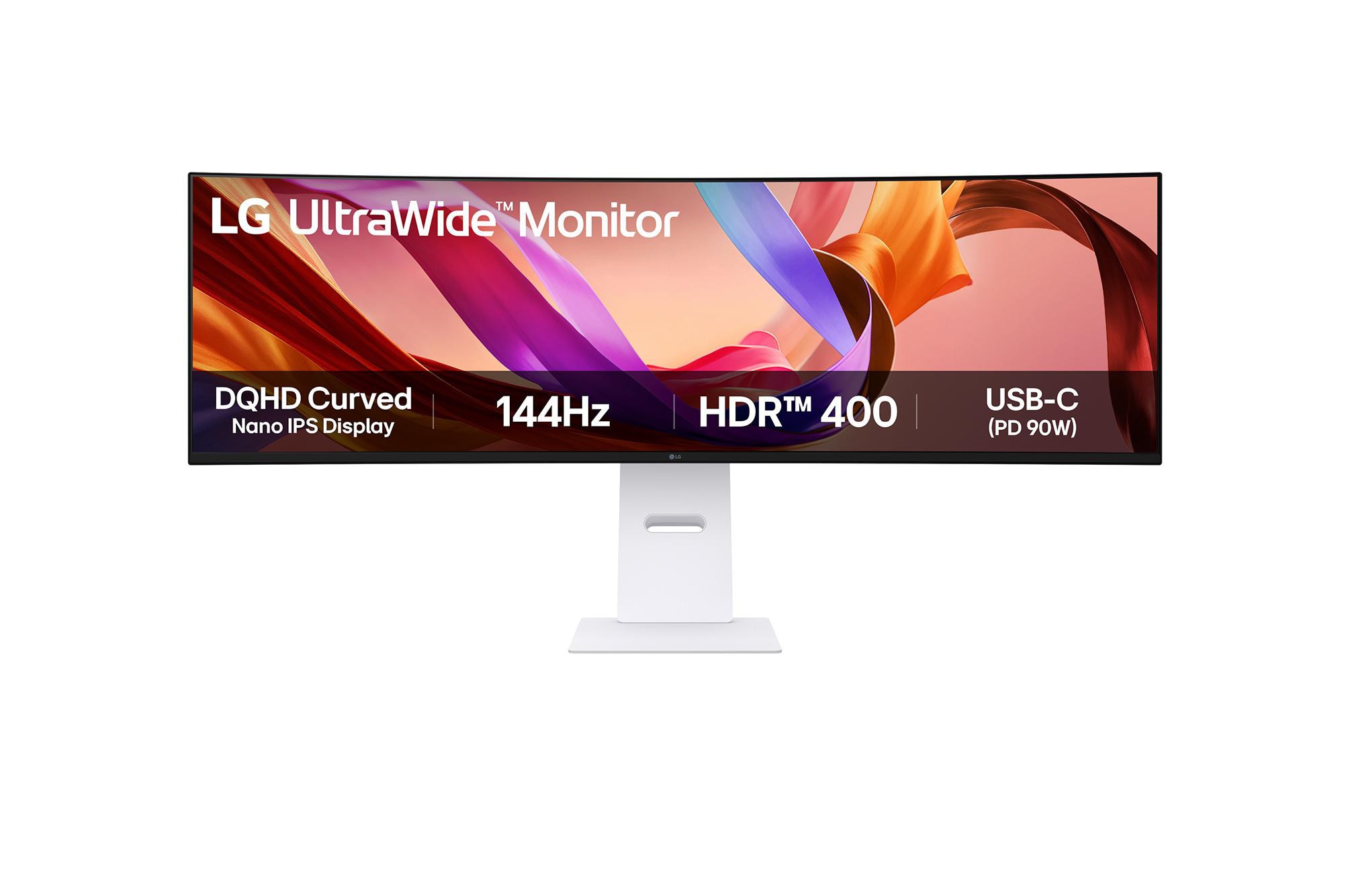 Lg Electronics Lg Ultrawide 49U950a-W 49 Zoll Dqhd Curved Nano Ips Led 32:9 144 Hz Office Monitor Weiß 49U950a-W.aeu - Bild 4