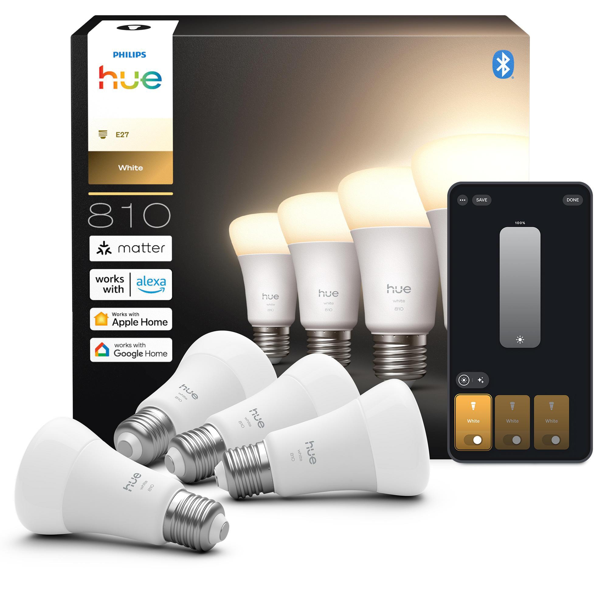 Philips Hue White E27 Viererpack 810lm 60W
