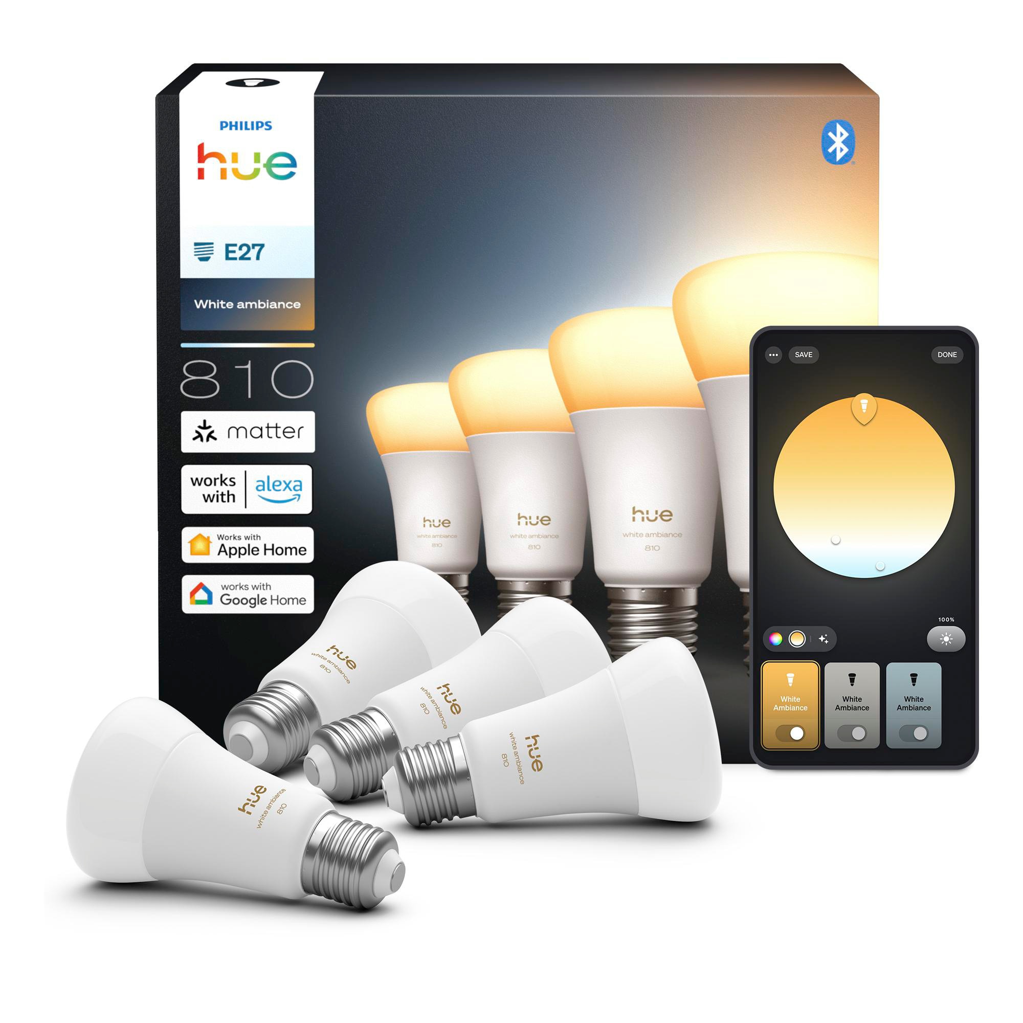 Philips Hue White E27 White Ambiance Doppelpack 1100lm 75W