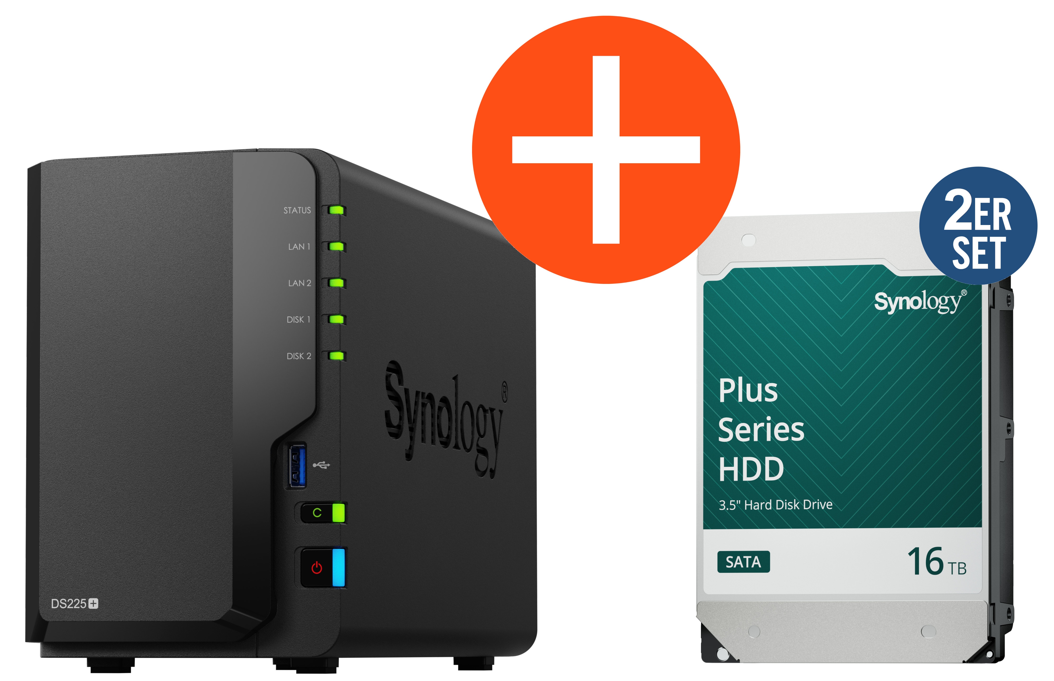 Synology Ds225+ Nas System 2-Bay 12 Tb Inkl. 2X 6 Tb Hdd Hat3300-6T Ds225+_Hat3300-6T - Bild 18