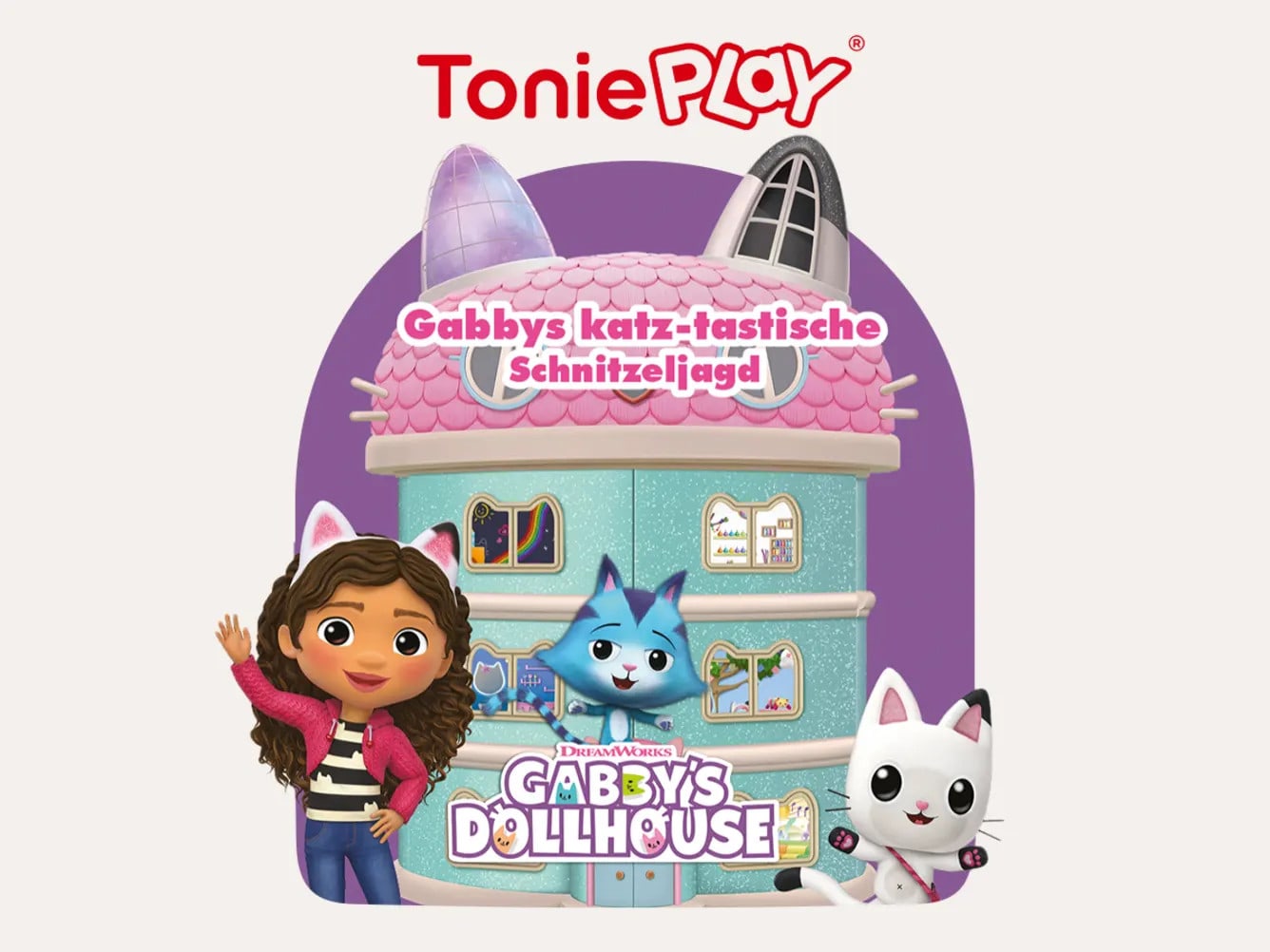 Tonies Play Spiel für Toniebox 2 Play M - Gabbys Dollhouse - Gabbys katz-tastische Schnitzeljagd