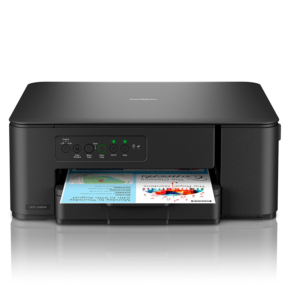 Brother DCP-J1260W Multifunktionsdrucker Scanner Kopierer WLAN Schwarz DCPJ1260WRE1