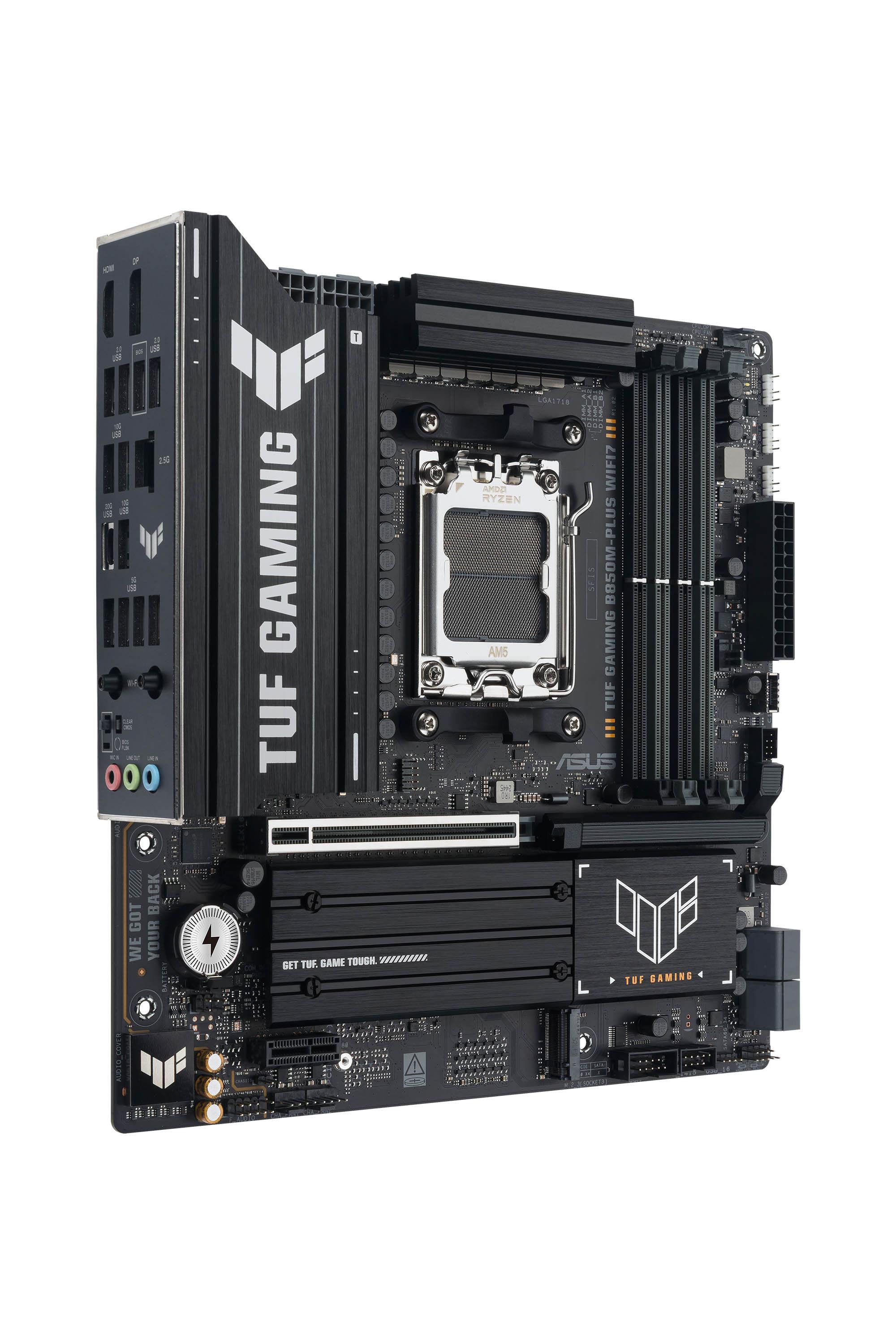 Asus Tuf Gaming B850m-Plus Wifi7 Matx Mainboard Sockel Am5 Dp/Hdmi/Usb-C Größe 5.0 - Image 3