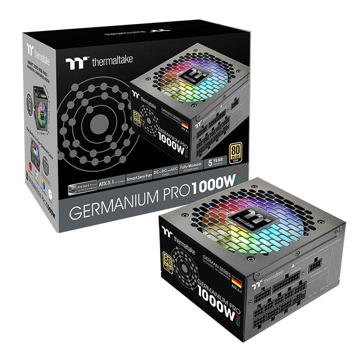 Thermaltake Germanium Pro Rgb 1000W Netzteil Atx3.1 Pcie 80 Plus Gold Größe 5.1 Schwarz - Bild 4