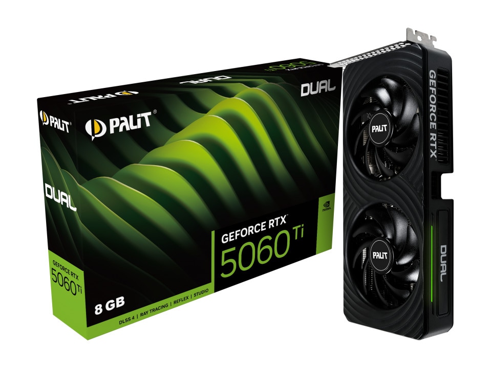 PALIT GeForce RTX 5060 Ti Dual 8GB Grafikkarte HDMI/DP
