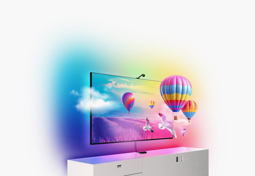 Nanoleaf 4D V2 Screen Mirror + Lightstrip Kit (Fernseher + Bildschirme Bis 65") Größe 4