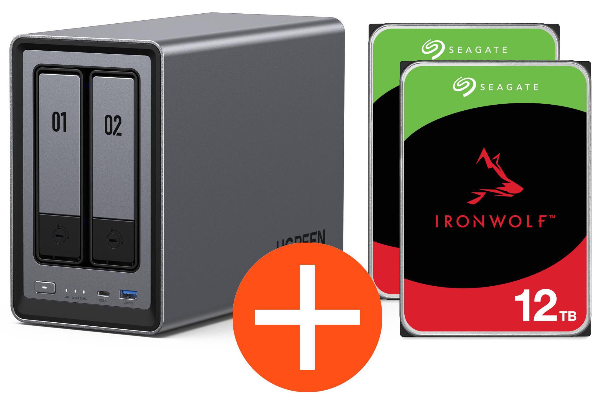 UGREEN DXP2800 NAS-System 8 TB + 2x 4 TB Seagate IronWolf-Festplatten - Image 19
