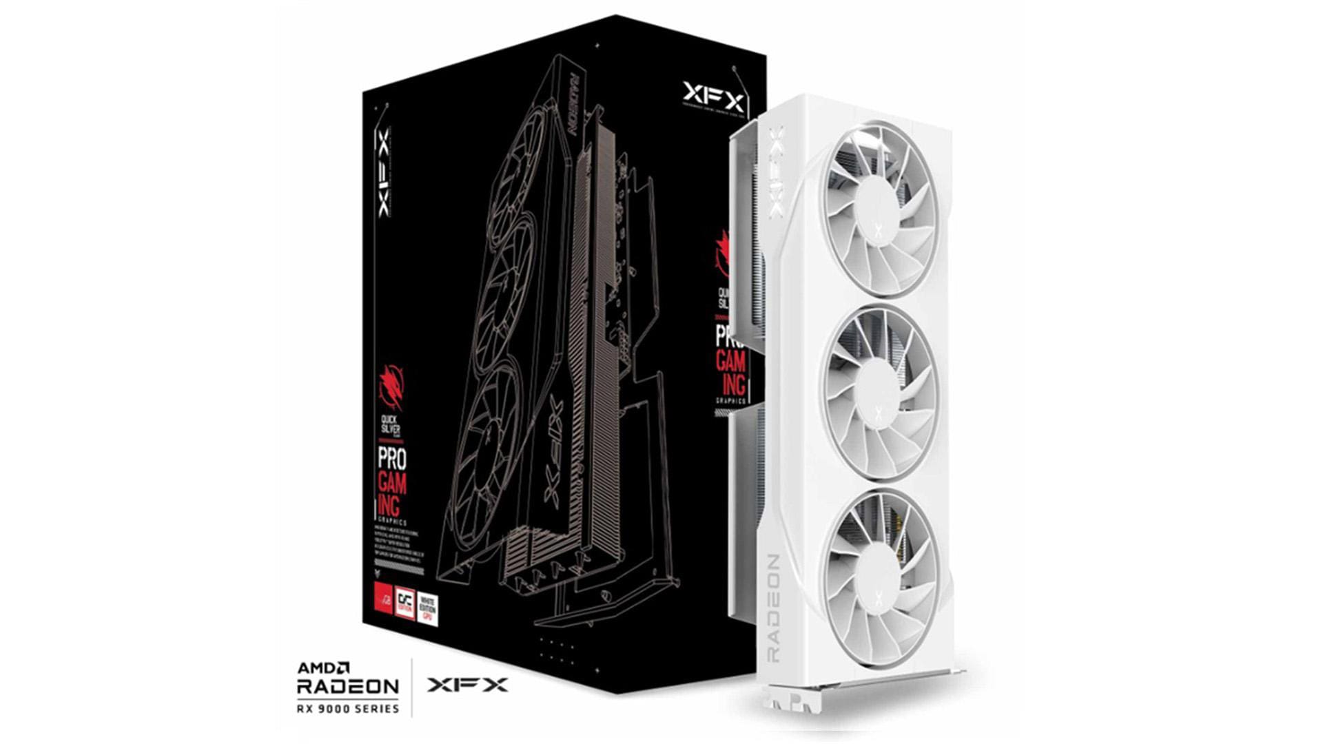 XFX Swift Radeon RX 9060 XT OC White Triple Gaming Edition Grafikkarte 16GB GDDR6 DP/HDMI