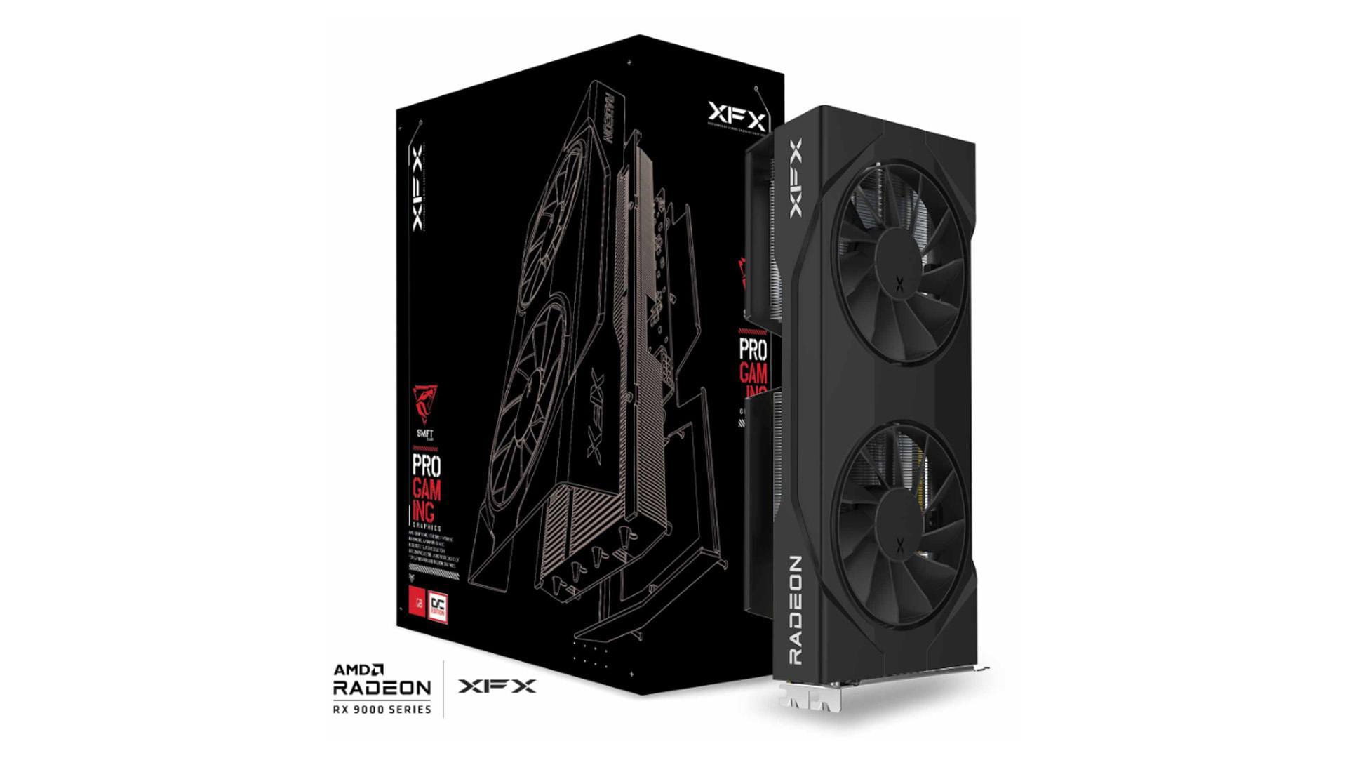XFX Swift Radeon RX 9060 XT OC Gaming Edition Grafikkarte 16GB GDDR6 DP/HDMI