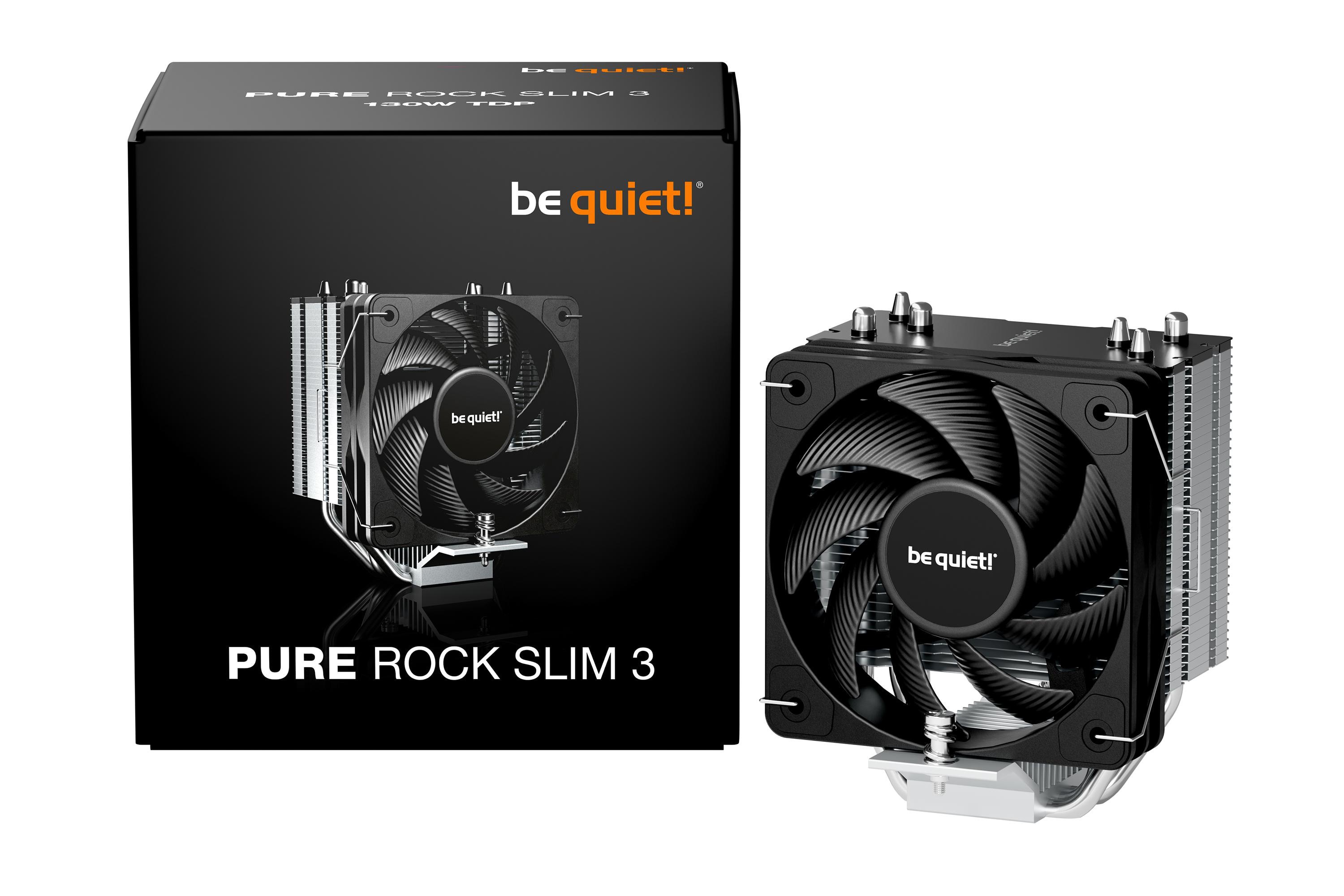 Be-Quiet Silber Kühllösung Luft Be Quiet Socket Lga 1700 Am4 100Mm Pure Rock Slim 3 - Image 3