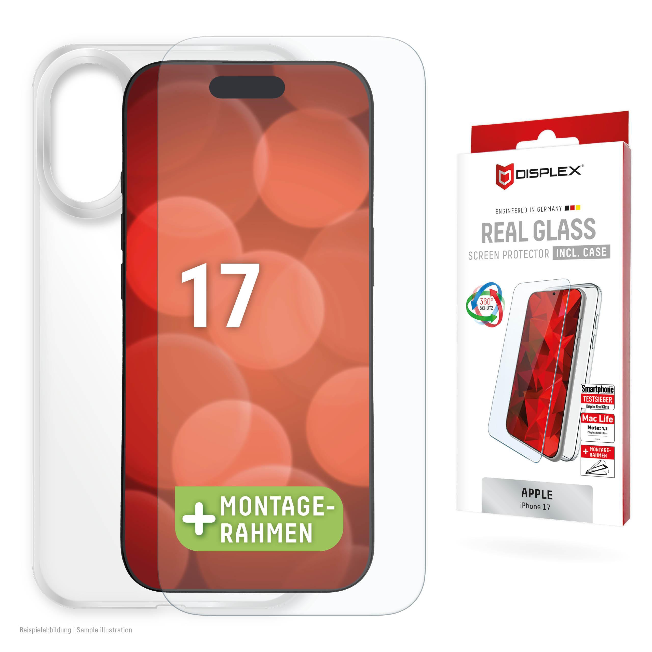 DISPLEX Real Glass + Case für iPhone 17