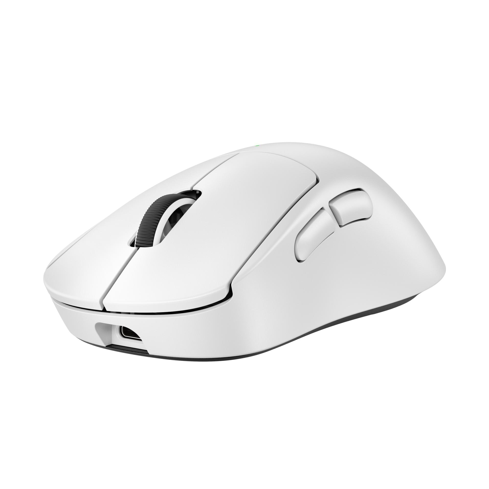 Logitech Gaming Logitech PRO X SUPERLIGHT 2 DEX Weiß Gaming Maus, Kabellose LIGHTSPEED Technologie, Hero 2 Sensor, 44.000 DPI, 8000Hz, POWERPLAY Unterstützung 910-007365