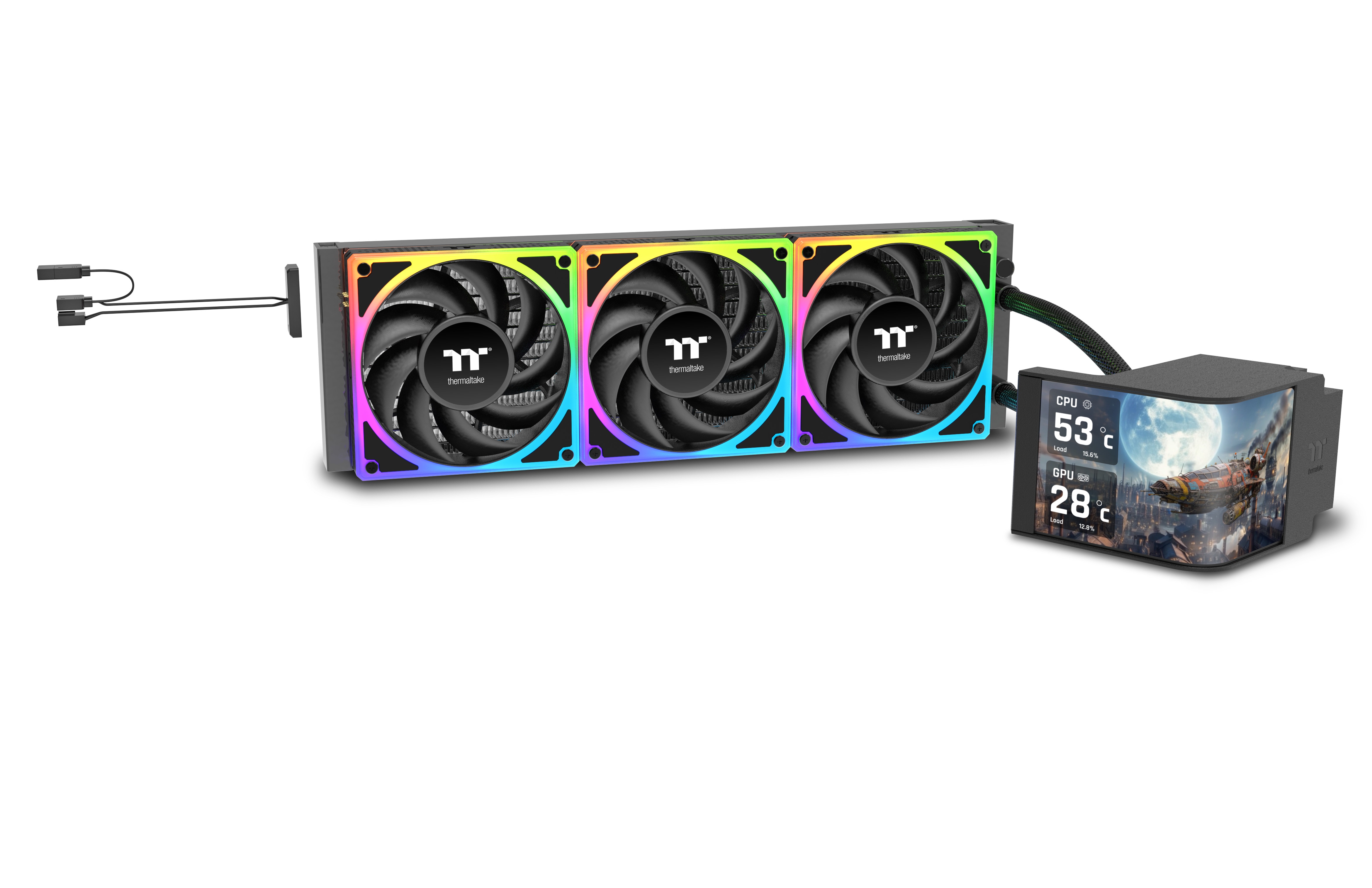 Thermaltake Magcurve 360 Ultra All-In-One Liquid Cooler System Argb Fan Größe 6