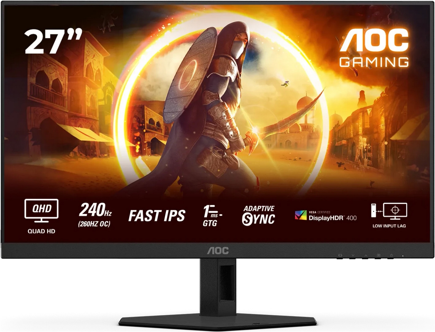 Image of 27" AOC Q27G4ZR - 27" | 2560 x 1440 | 240Hz | Fast IPS