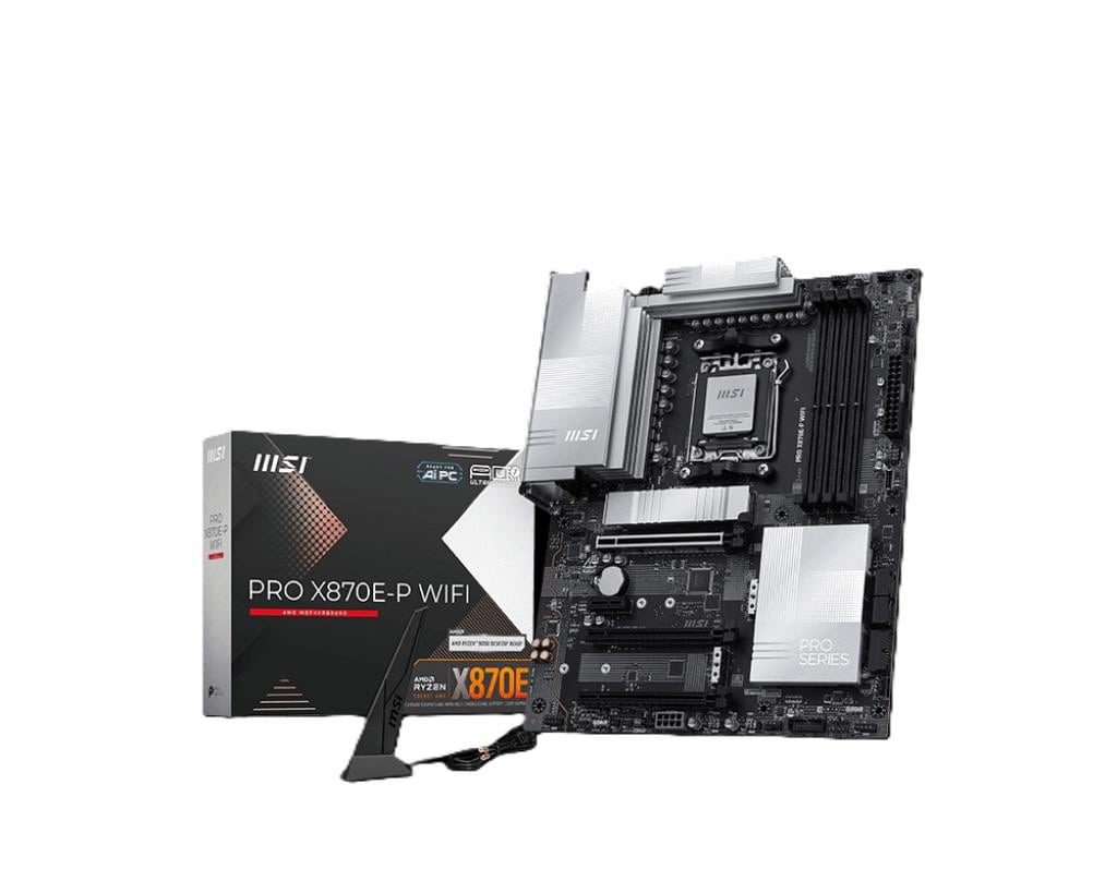 MSI PRO X870E-P WiFi - AM5 ATX Mainboard | Unterstützt AMD Ryzen 9000/8000 / 7000 Prozessoren, DDR5 Memory Boost (8200+ MT/s OC), PCIe 5.0 x16 & 4.0 x16, M.2 Gen5 - Bild 4