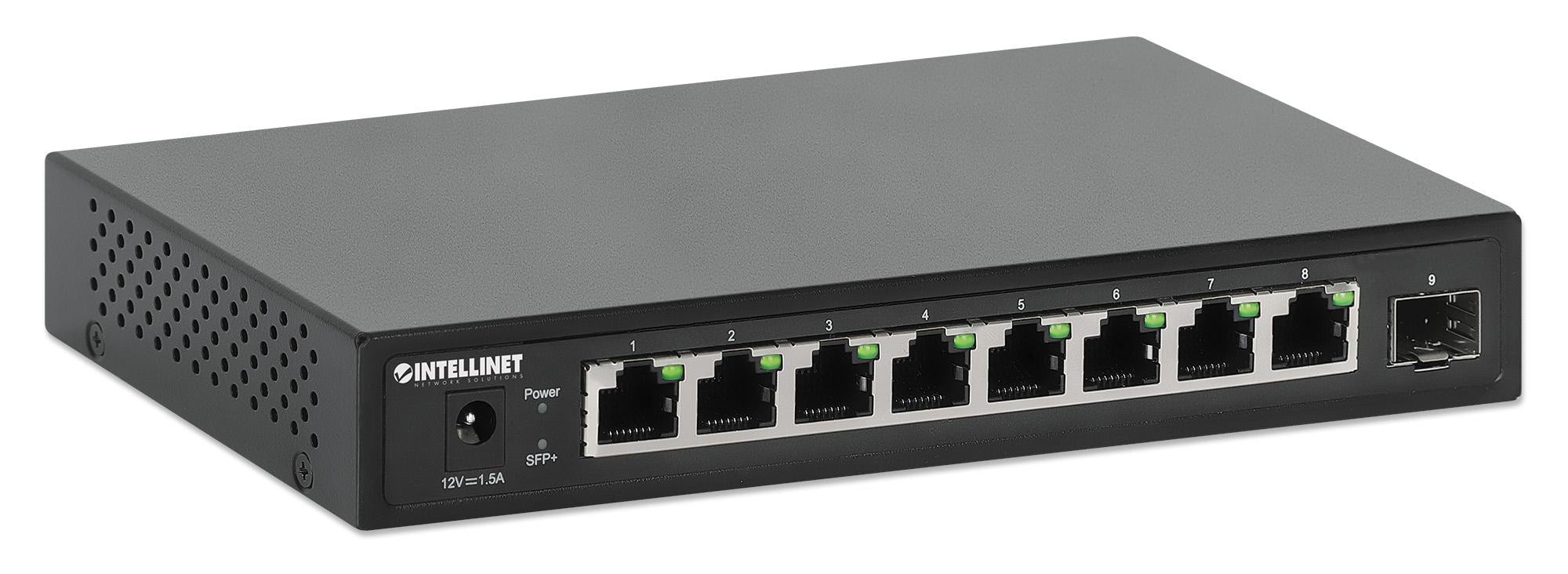 Intellinet 9-Port Switch mit 8 x 2,5G Ethernet-Ports und 1 SFP+ Uplink