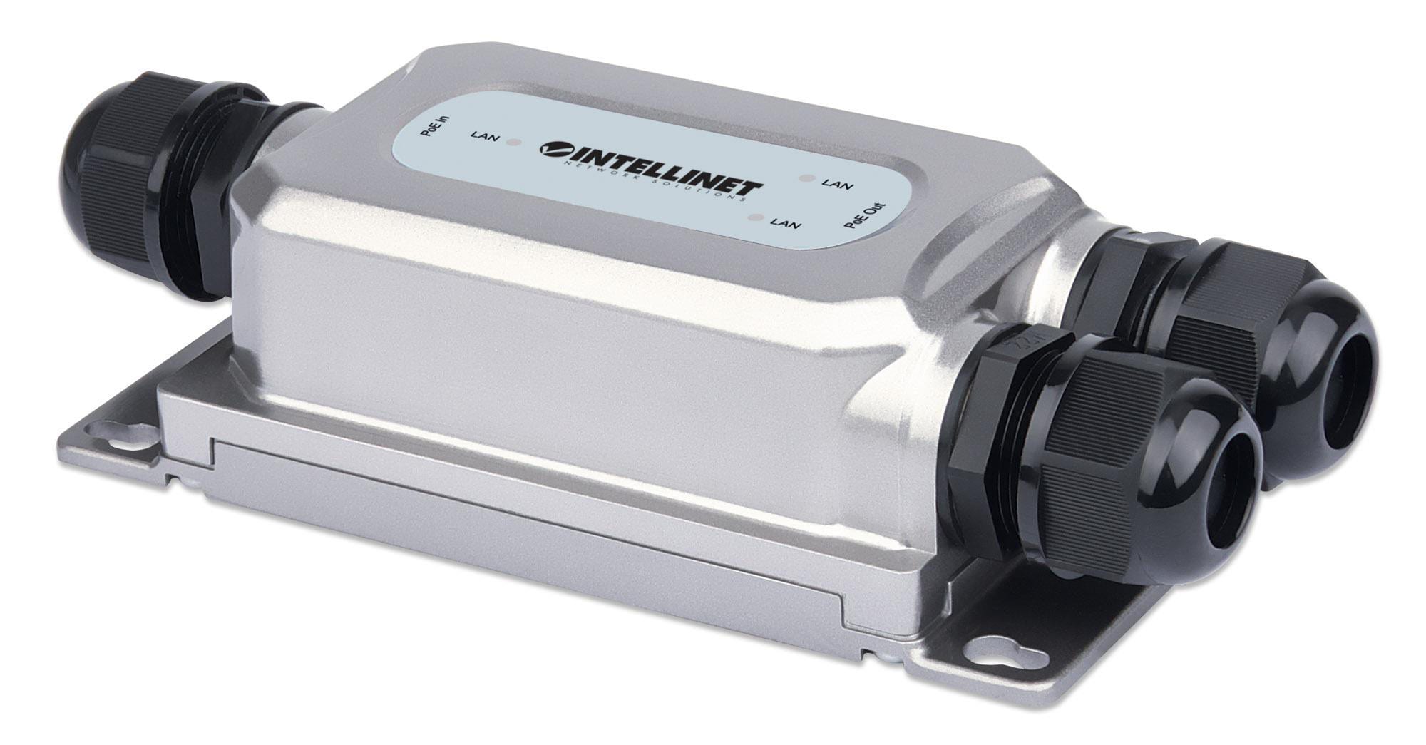 Intellinet 2-Port Outdoor Gigabit PoE++ Extender mit Vandalismusschutz