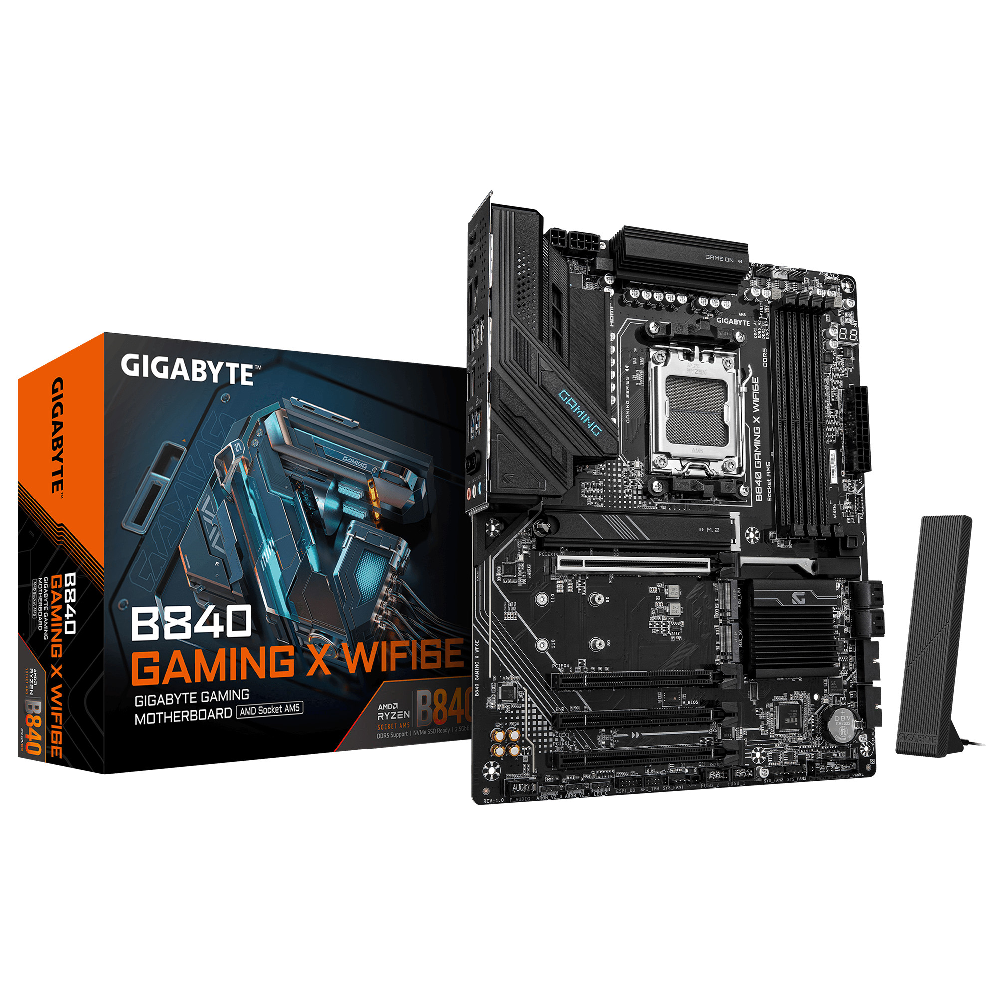 Gigabyte MB GBT AMD AM5 B840 Gaming X WFI6E (AM5, AMD B840, ATX), Mainboard - Bild 5