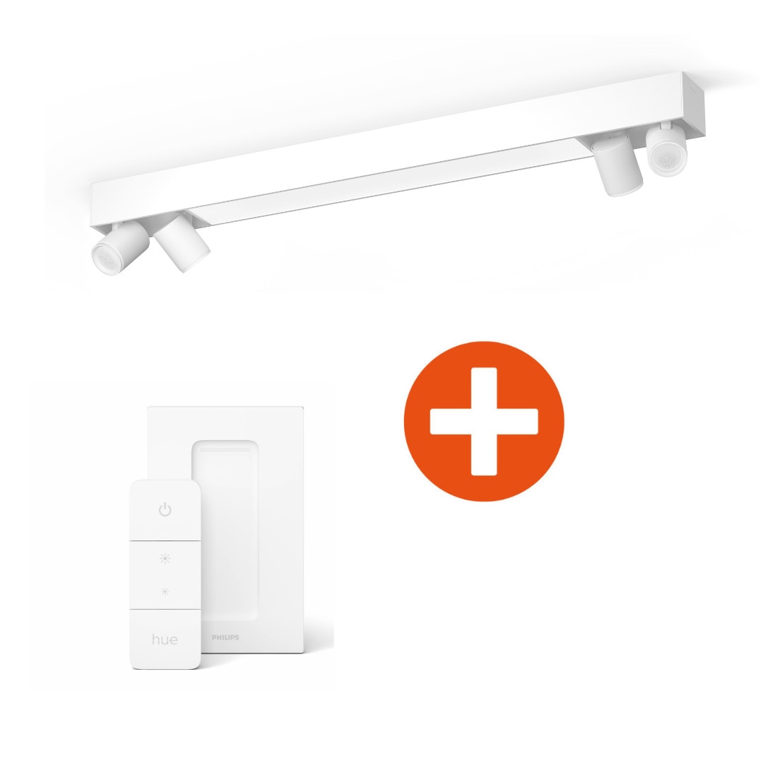 Philips Hue Centris 4er Spotleuchte, Innenbeleuchtung, Weiß | White & Color Ambiance, LED, 16 Mio. Farben, simmbar, App-steuerbar, Smart Home - Bild 8