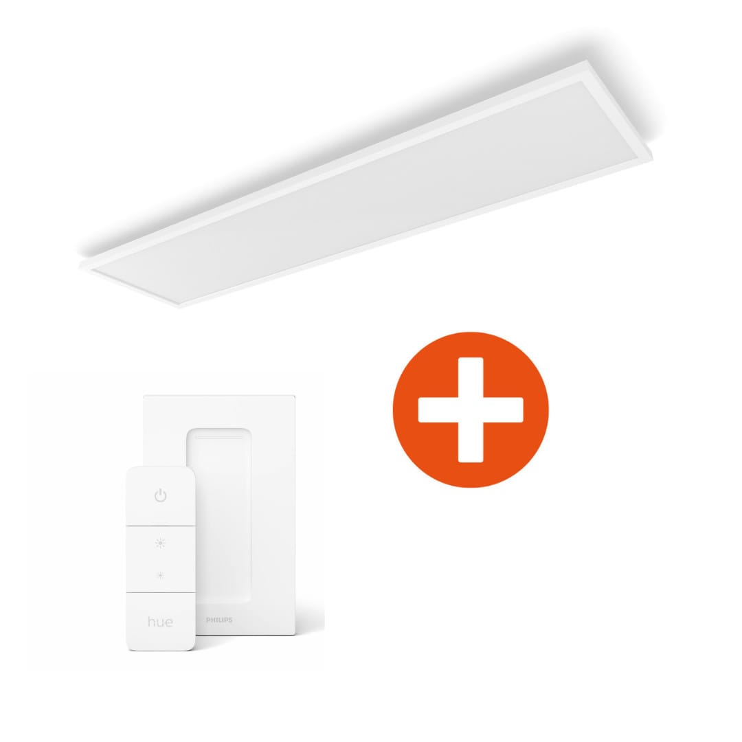 Philips Hue White & Color Ambiance Surimu Panelleuchte + Dimmschalter V2 Größe 16 Weiß - Bild 6