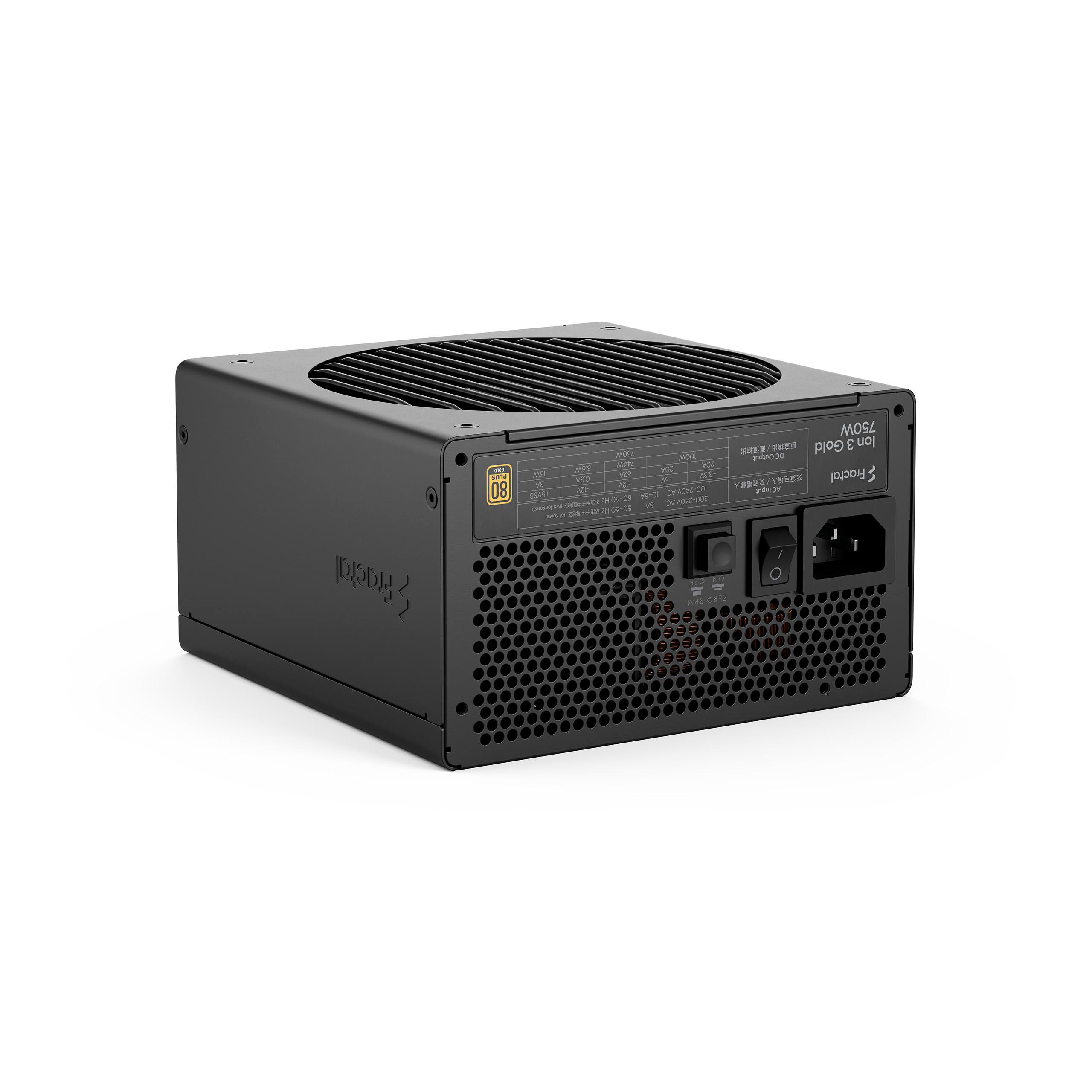 Fractal Design Ion3 Gold 750 Watt Netzteil Atx Größe 3.1 Schwarz