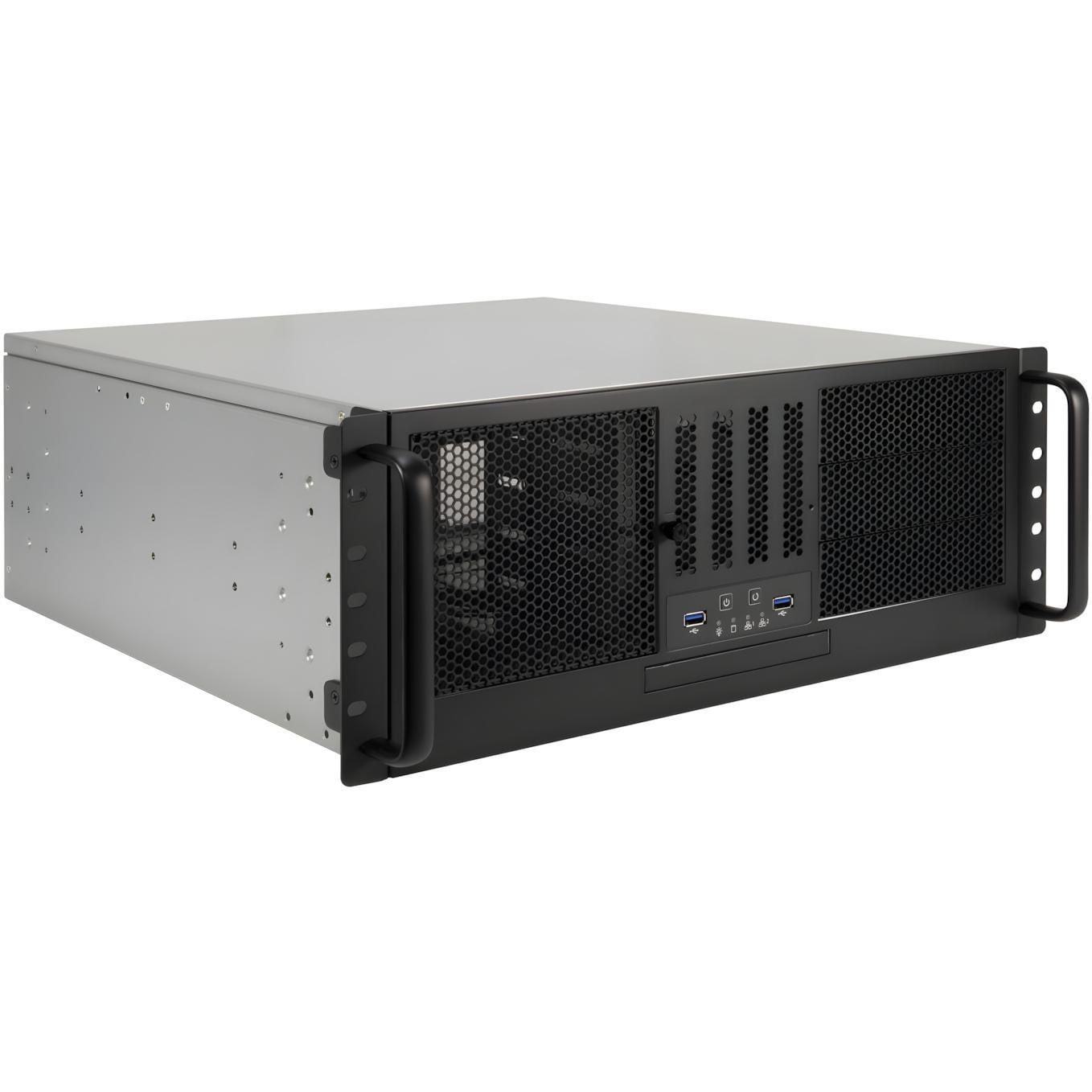Inter-Tech 4U-47045 19" Rack Server Gehäuse 4He 88887418 Größe 4 Schwarz