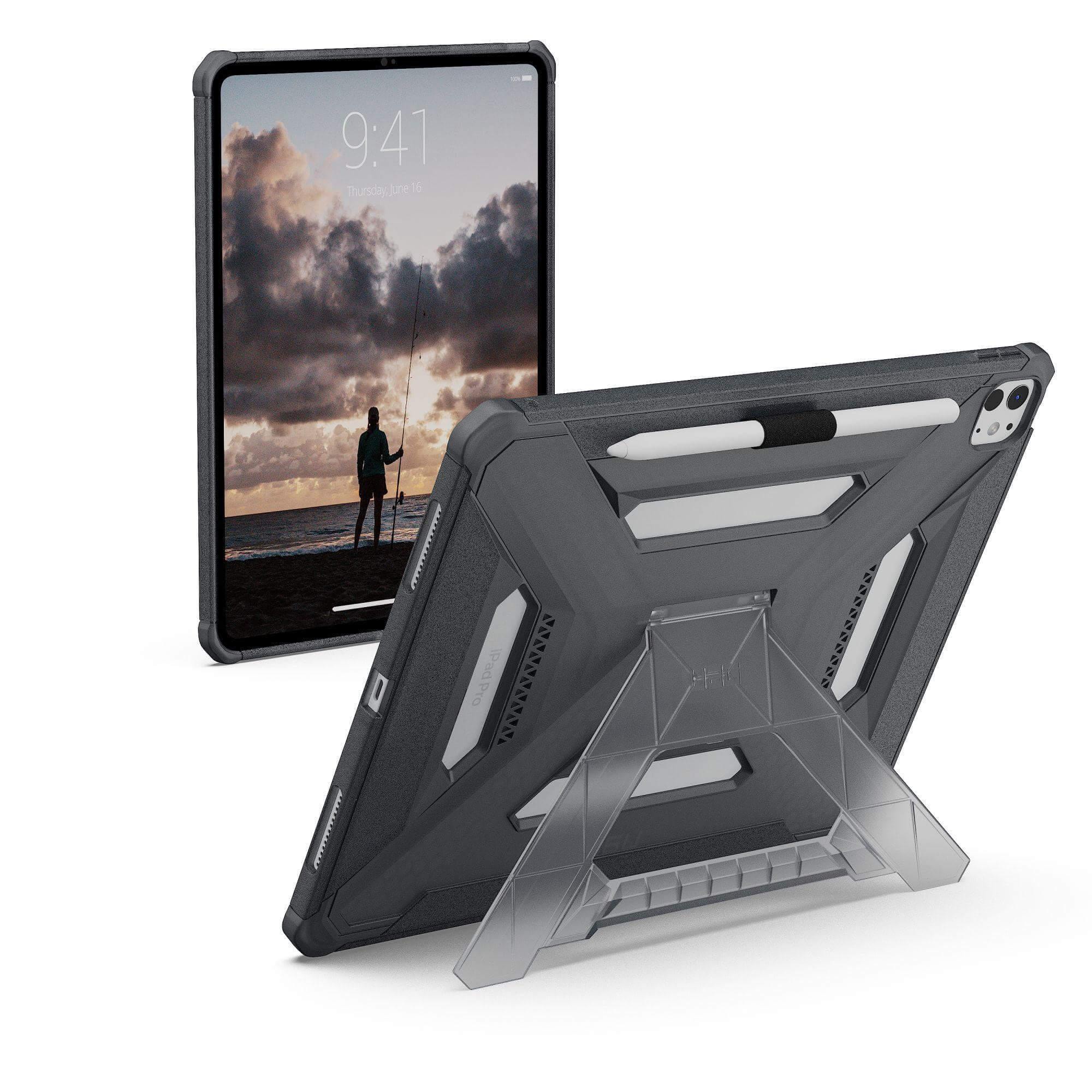 UAG Urban Armor Gear Scout Plus Case mit Kickstand für Apple iPad Pro 13" (2025 & 2024) ash Image