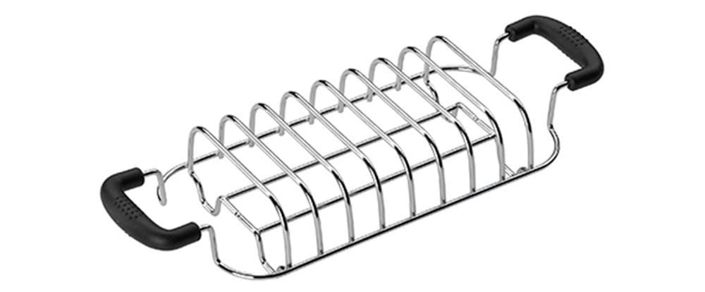 Smeg Tsbw01 Brötchen-Röstaufsatz Für Toaster Tsf01, Tsf03 Silber