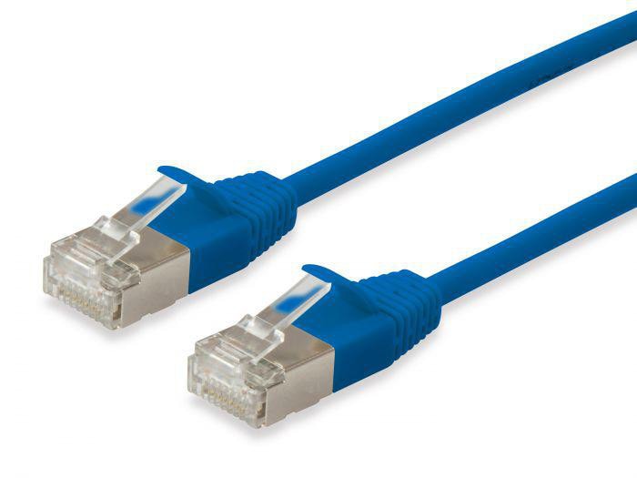 Equip 606137 Slim-Patchkabel, Cat.6A, F/FTP, 5m, Blau