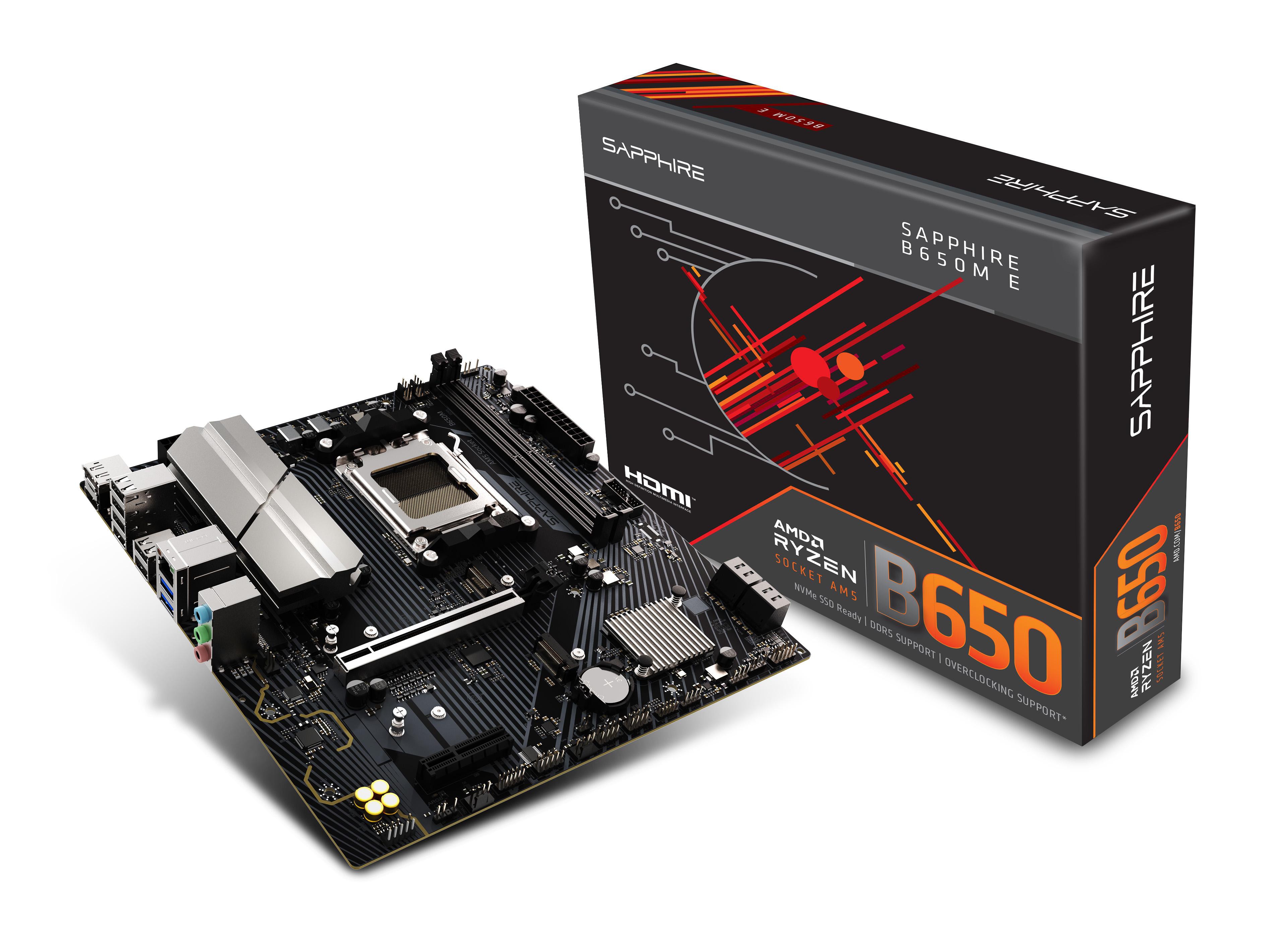 Sapphire B650m-E Matx Mainboard - Sockel Am5 52112-04-40G - Bild 3