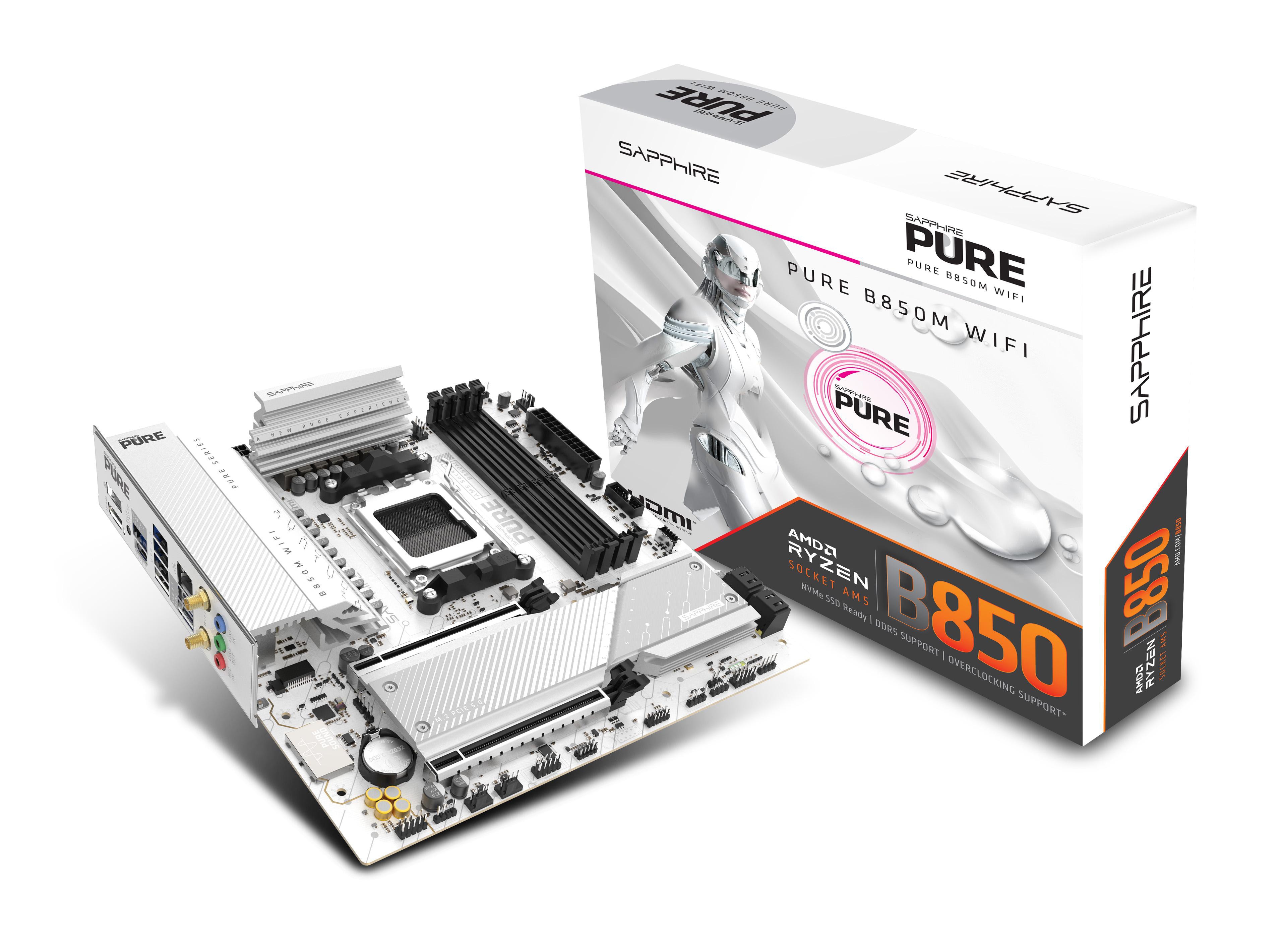 Sapphire Pure B850m Wifi Matx Mainboard Dp/Hdmi/M.2 52123-02-40G - Bild 4