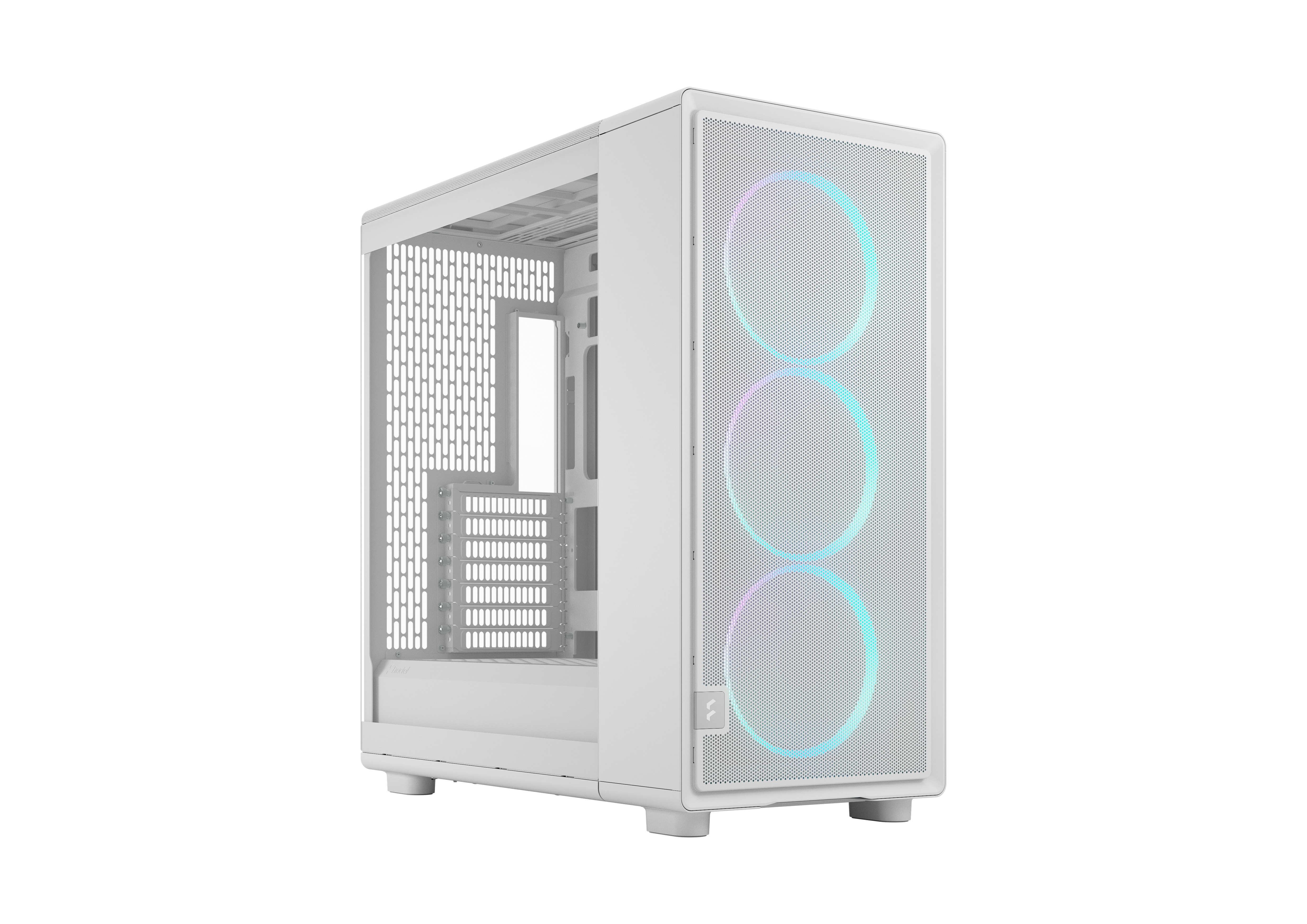 Fractal Design Epoch White Tg Rgb Light Tint Atx Gaming Gehäuse Mesh Größe 14 Weiß