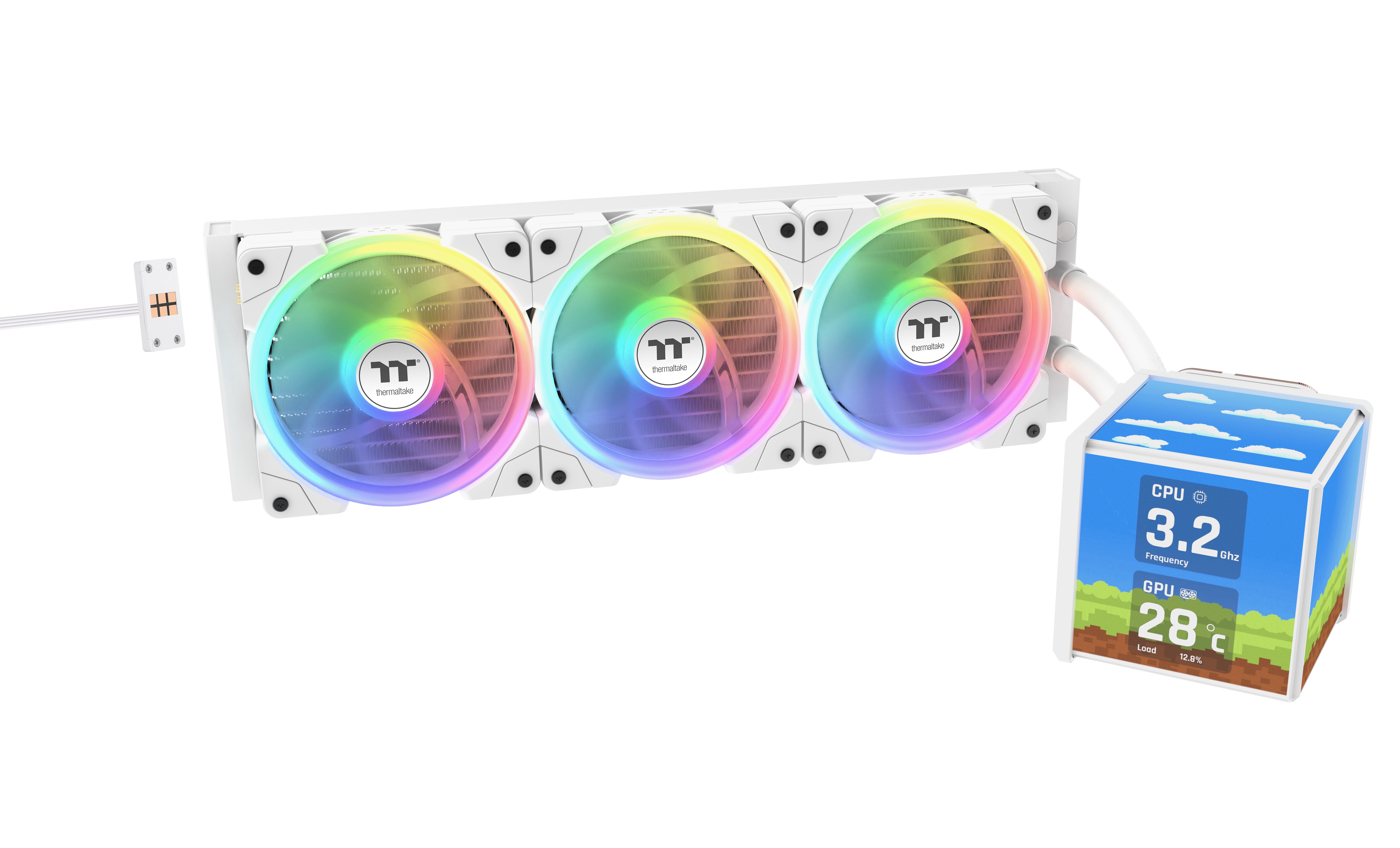 Thermaltake MINECUBE 360 Ultra | All-in-One liquid cooler | Snow - Bild 3