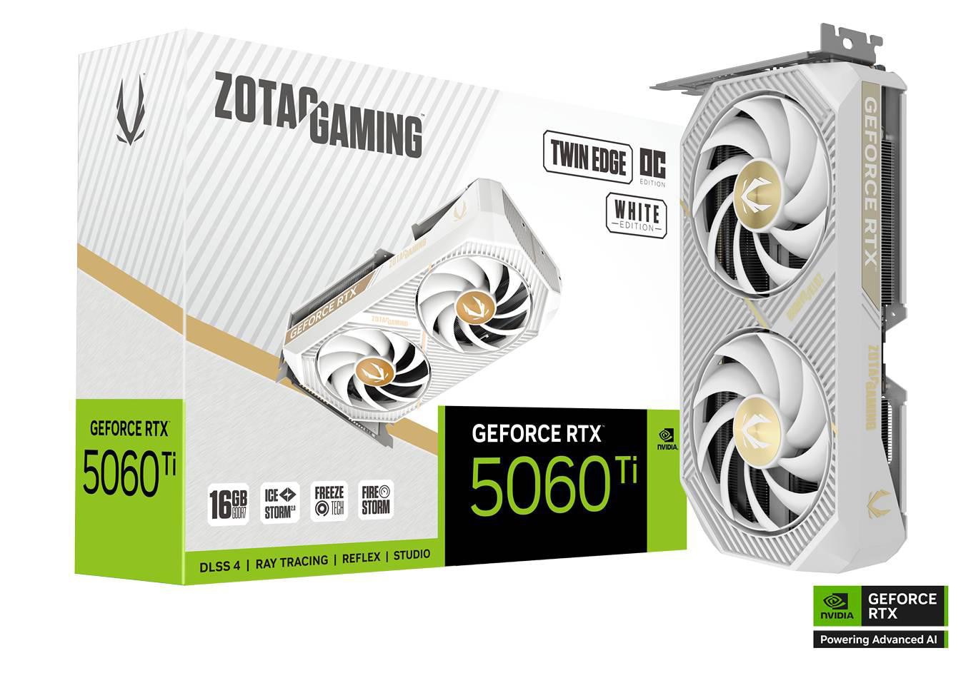 Zotac RTX 5060 Ti 16GB Twin Edge OC (16 GB, GDDR7), Grafikkarte, Weiss - Image 4