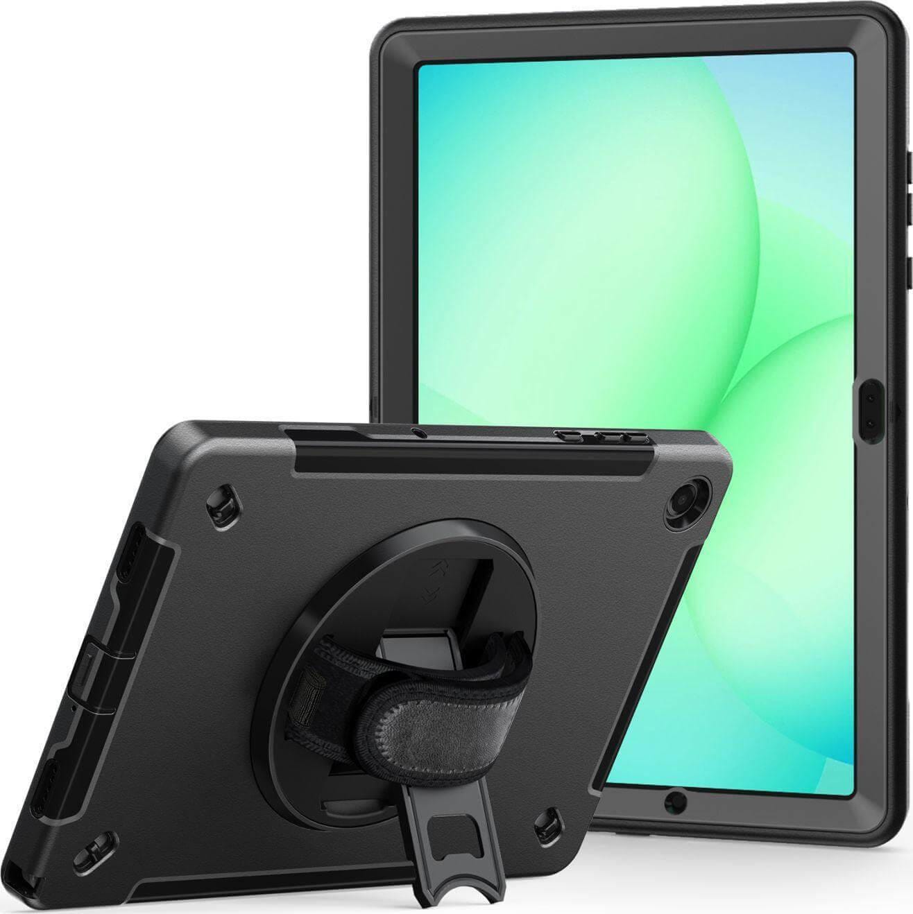 Jt Berlin Rugged Kickstand & Handstrap Case Für Samsung Galaxy Tab A11+ (2025) 810G Schwarz