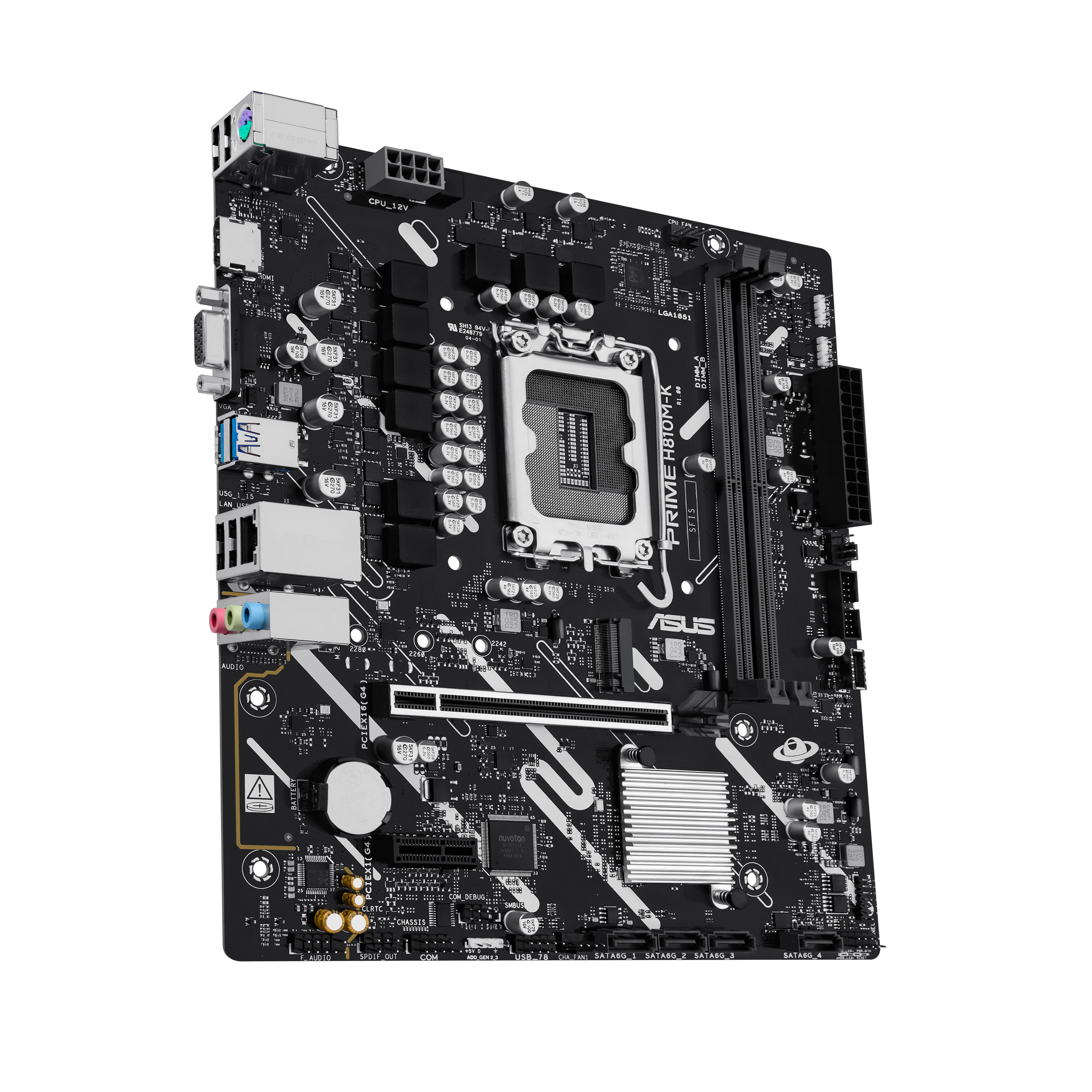 Asus Motherboard Prime H810m-K Intel H810 Lga1851 Ddr5 Micro-Atx Kein Wifi Rgb - Image 5