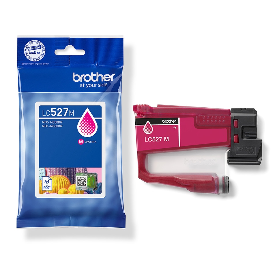 Brother Lc527m Original Druckerpatrone Magenta Für Ca. 900 Seiten Rote