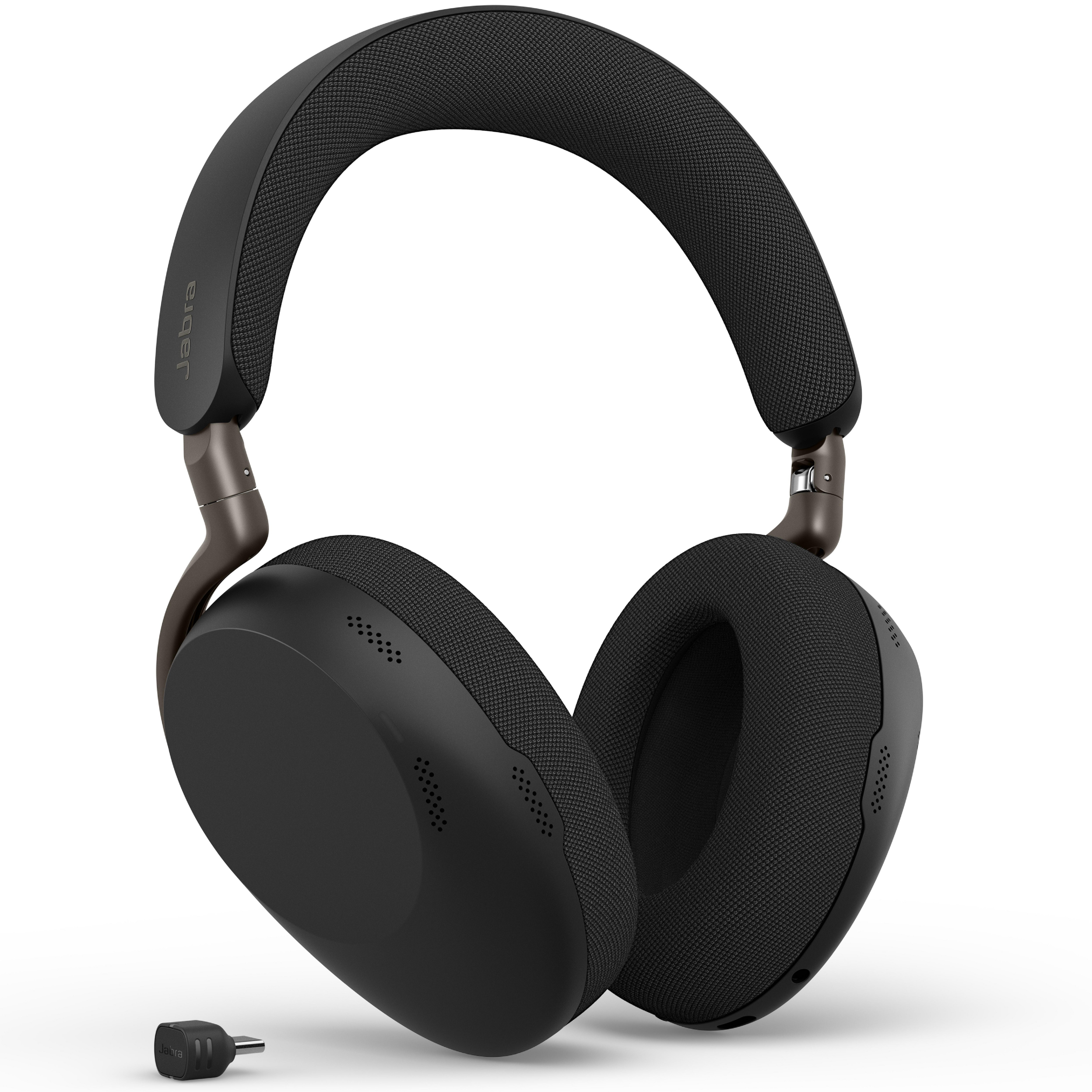 Jabra Evolve3 85 Uc Kabelloses Bluetooth-Headset Inkl. Usb-C Dongle Und Kabellosem Ladepad, Anc (Aktive Geräuchunterdrückung) Größe 25 Schwarz